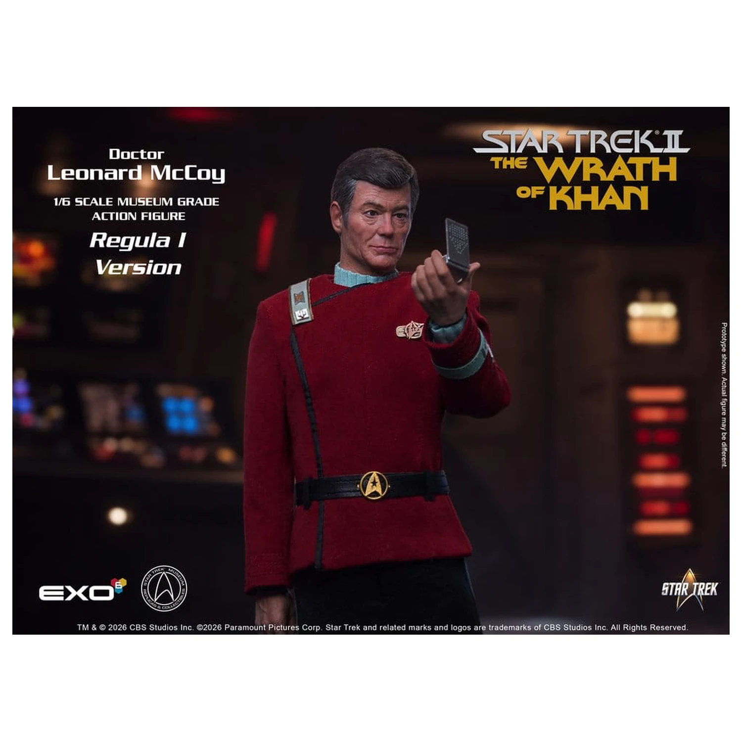 Star Trek II: The Wrath of Khan Action Figura 1/6 Dr. Leonard McCoy Regula I verzija 30 cm fotografija proizvoda