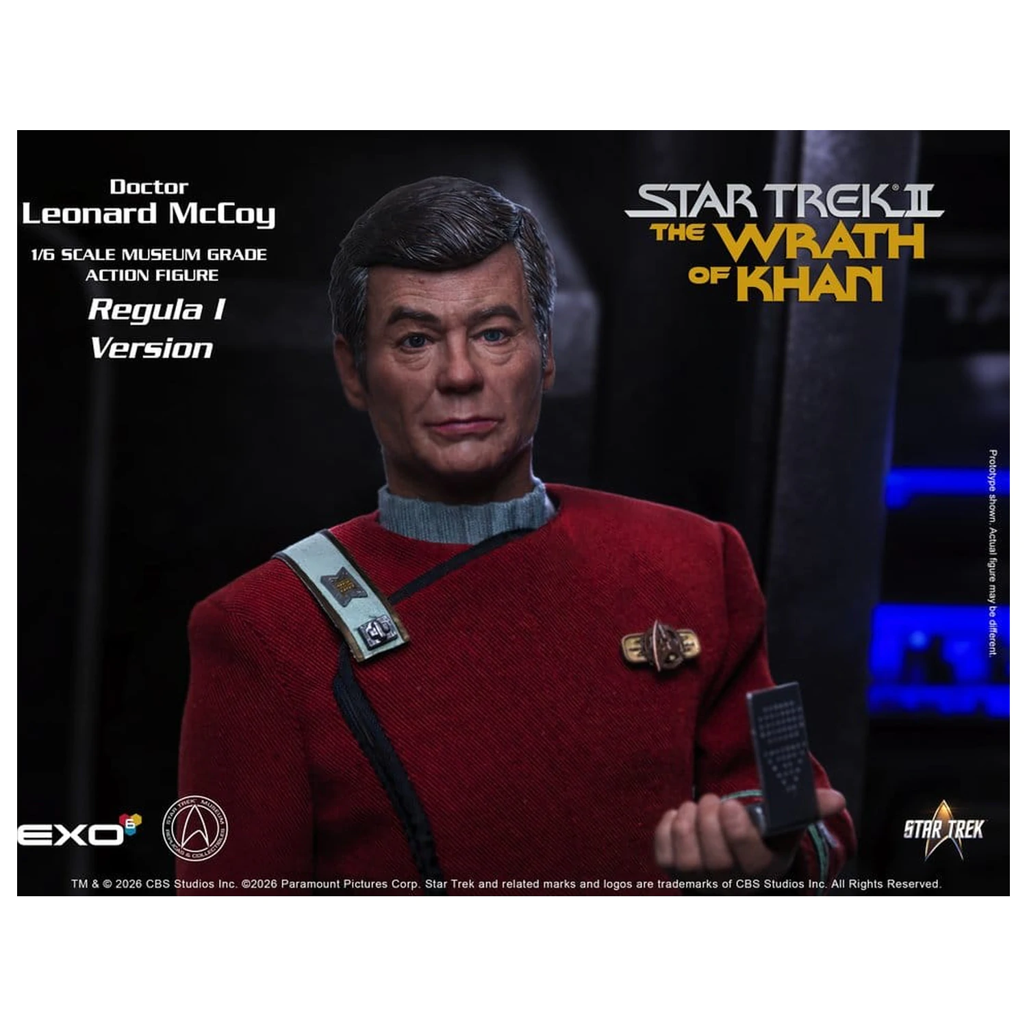 Star Trek II: The Wrath of Khan Action Figura 1/6 Dr. Leonard McCoy Regula I verzija 30 cm fotografija proizvoda
