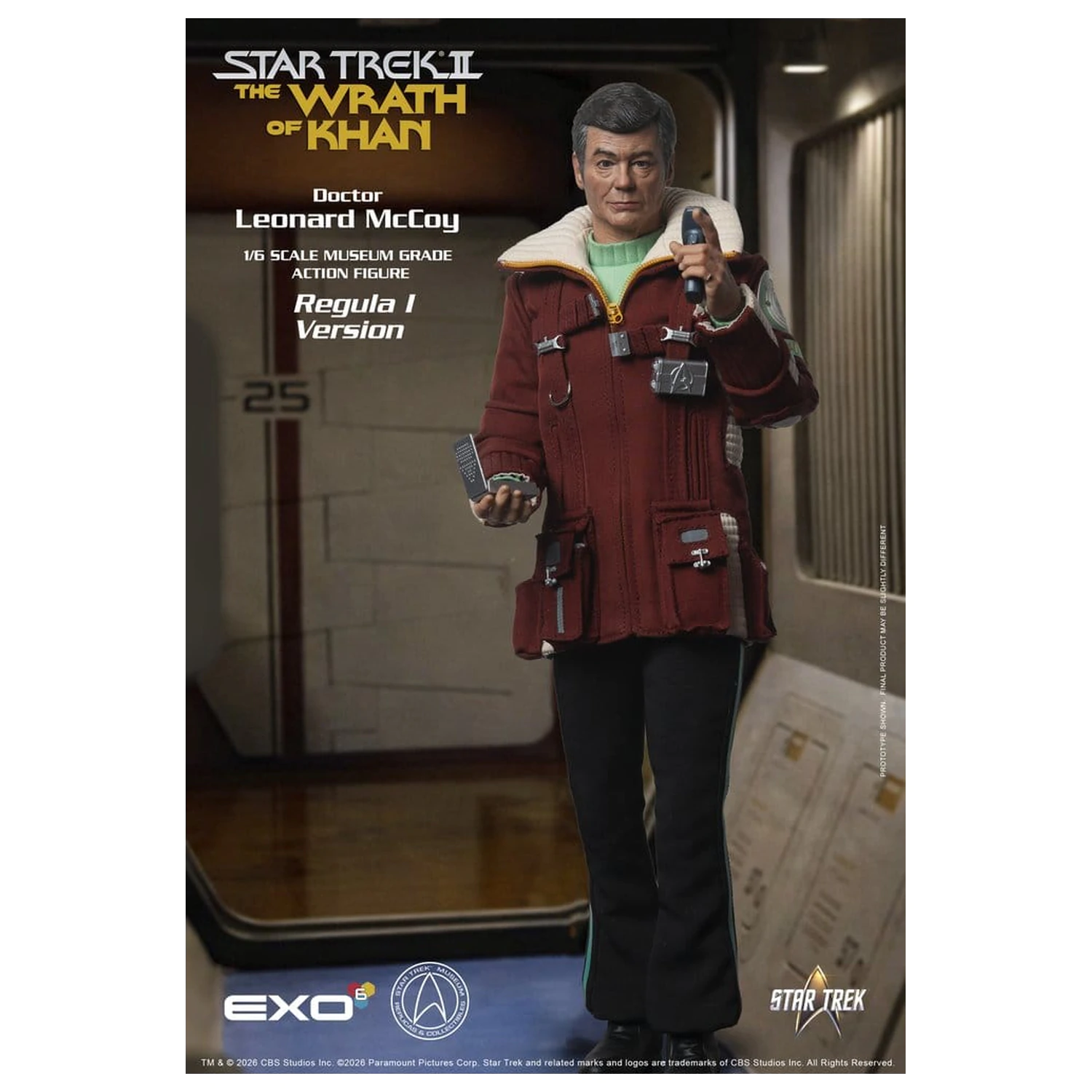 Star Trek II: The Wrath of Khan Action Figura 1/6 Dr. Leonard McCoy Regula I verzija 30 cm fotografija proizvoda