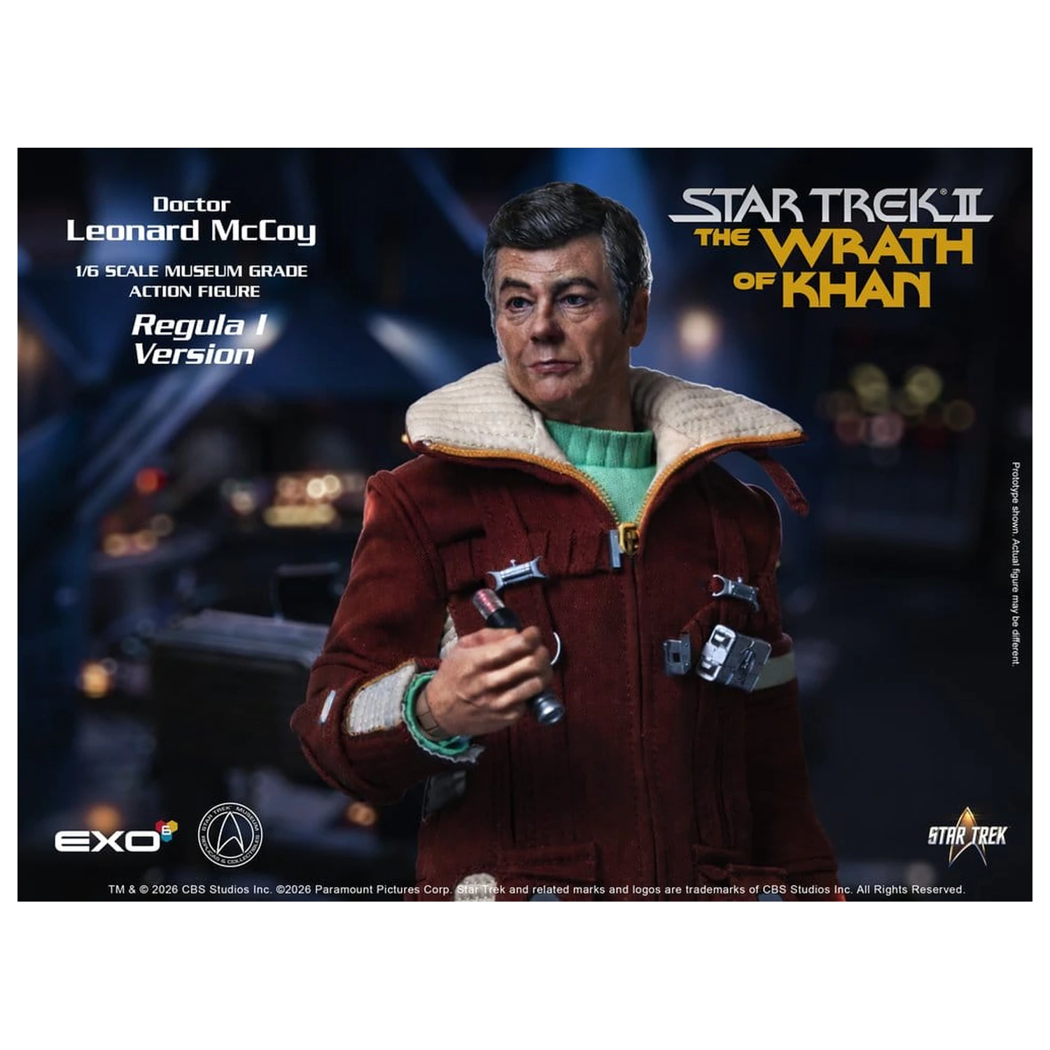 Star Trek II: The Wrath of Khan Action Figura 1/6 Dr. Leonard McCoy Regula I verzija 30 cm fotografija proizvoda