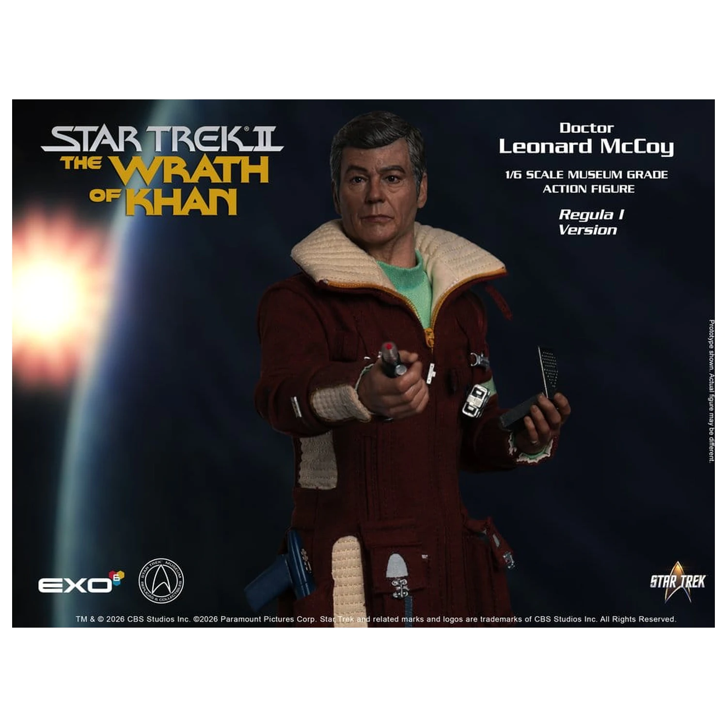 Star Trek II: The Wrath of Khan Action Figura 1/6 Dr. Leonard McCoy Regula I verzija 30 cm fotografija proizvoda