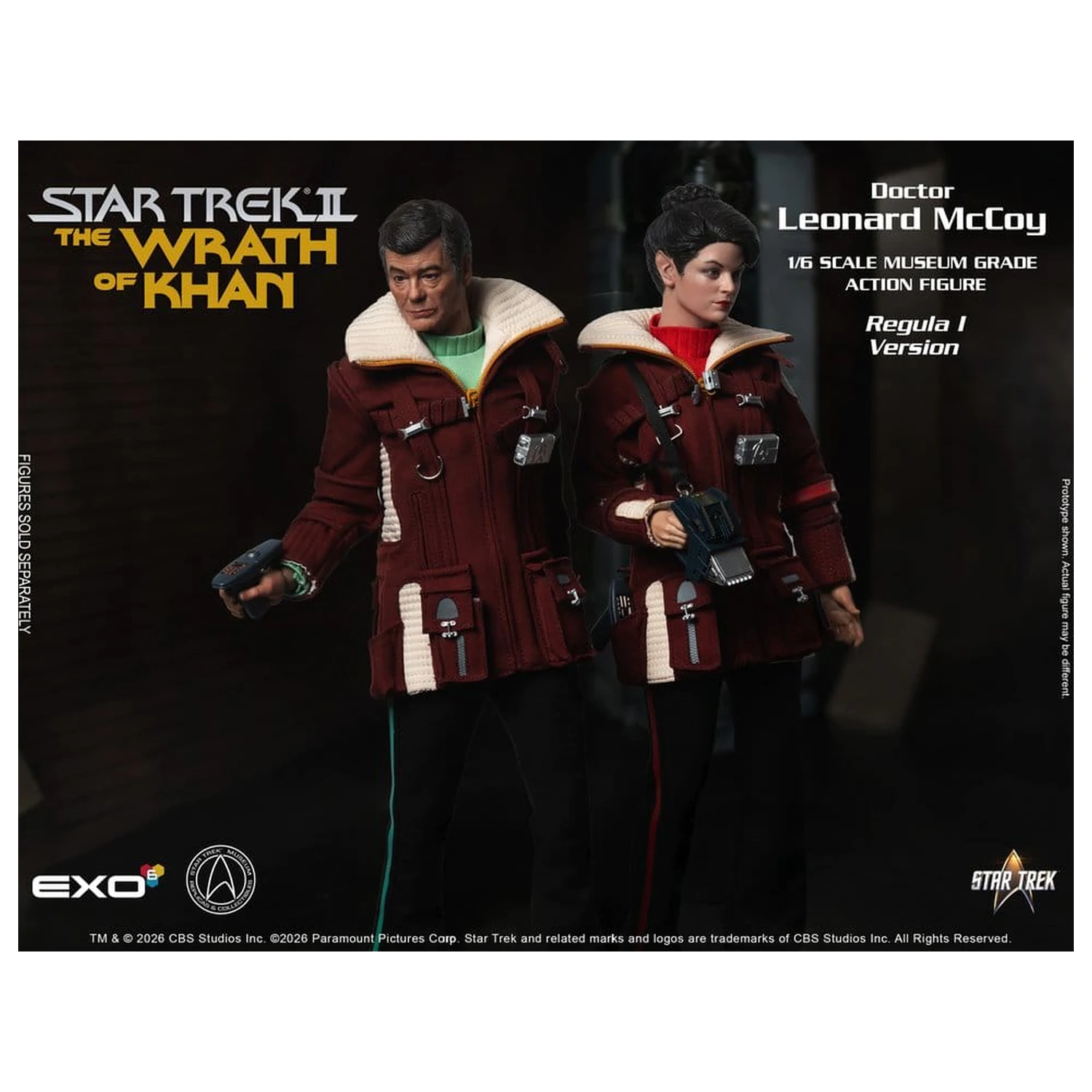 Star Trek II: The Wrath of Khan Action Figura 1/6 Dr. Leonard McCoy Regula I verzija 30 cm fotografija proizvoda