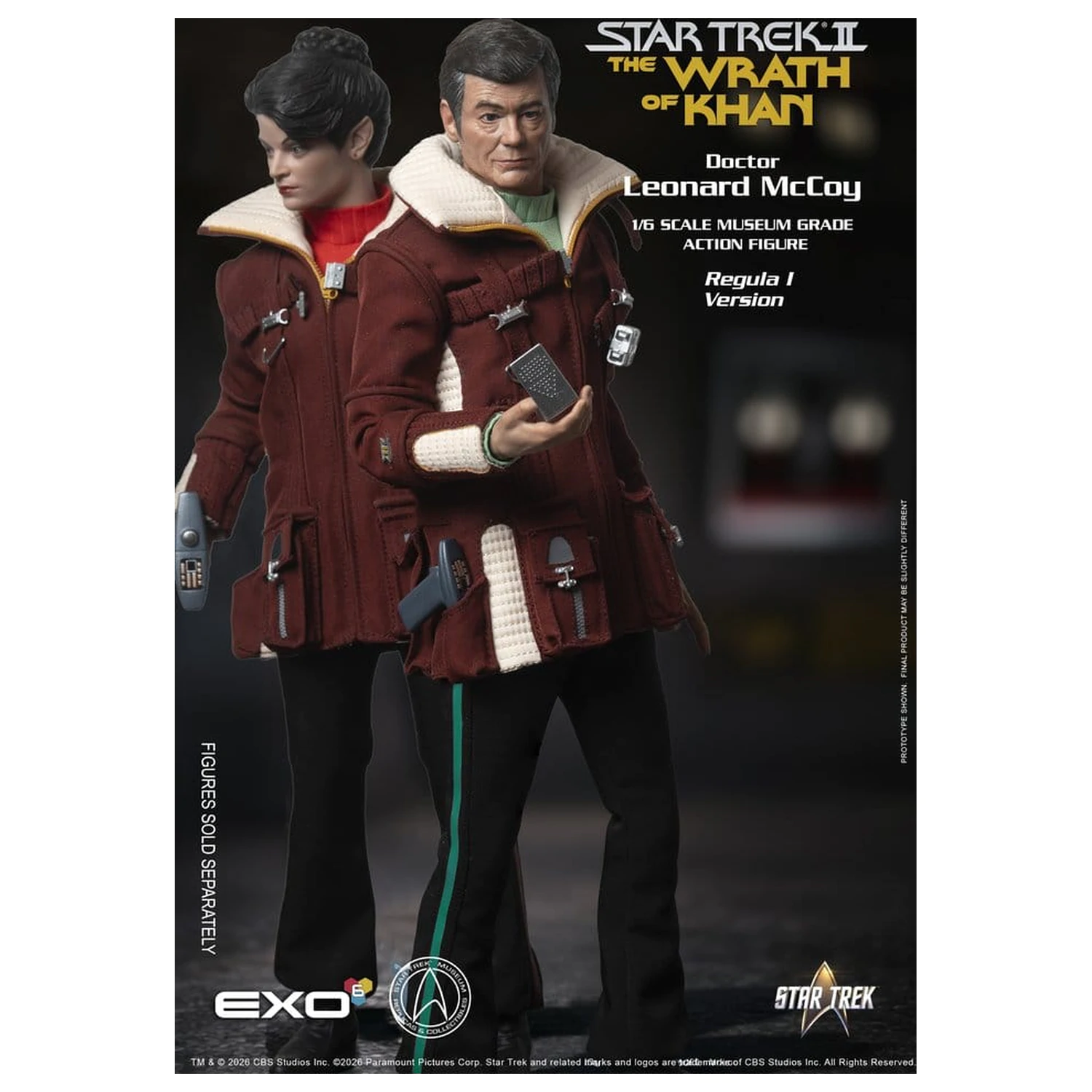 Star Trek II: The Wrath of Khan Action Figura 1/6 Dr. Leonard McCoy Regula I verzija 30 cm fotografija proizvoda