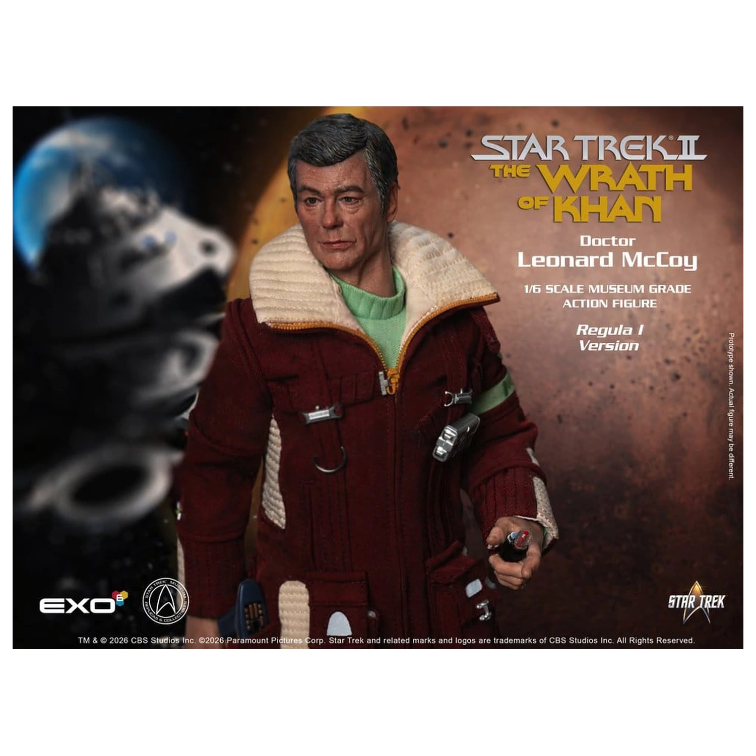 Star Trek II: The Wrath of Khan Action Figura 1/6 Dr. Leonard McCoy Regula I verzija 30 cm fotografija proizvoda