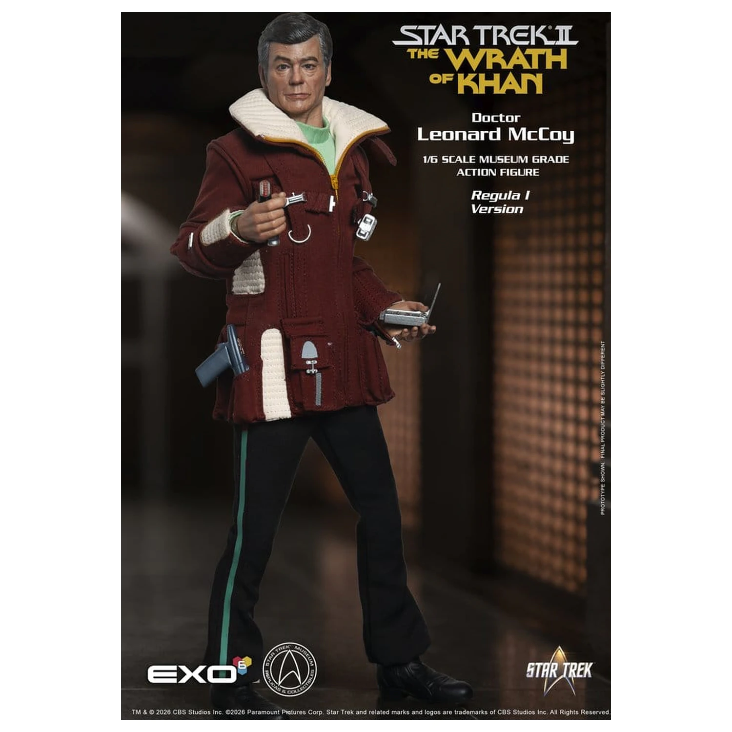 Star Trek II: The Wrath of Khan Action Figura 1/6 Dr. Leonard McCoy Regula I verzija 30 cm fotografija proizvoda