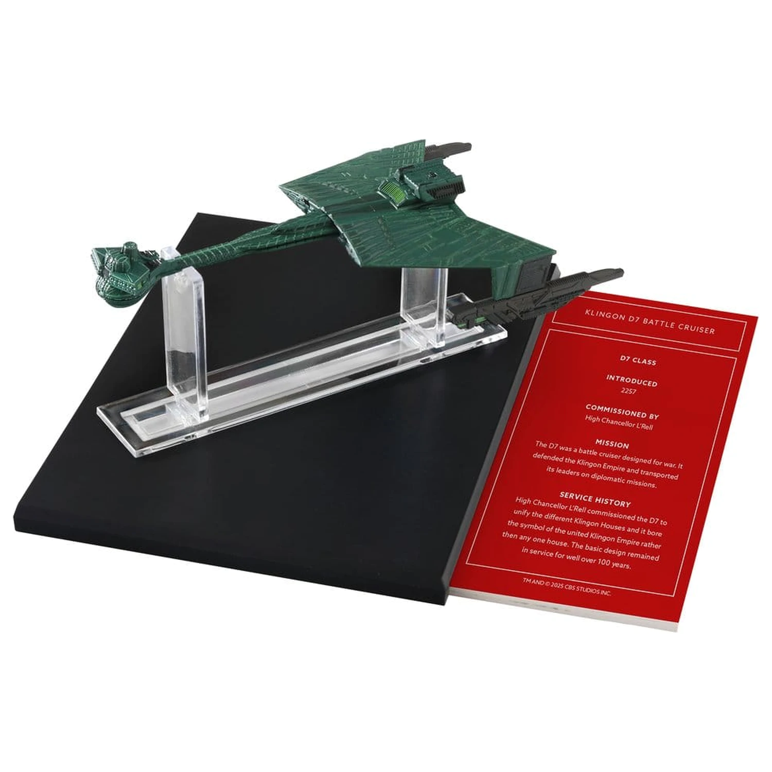 Star Trek Library Die-Cast Klingon D7 Battle Cruiser 10 cm fotografija proizvoda