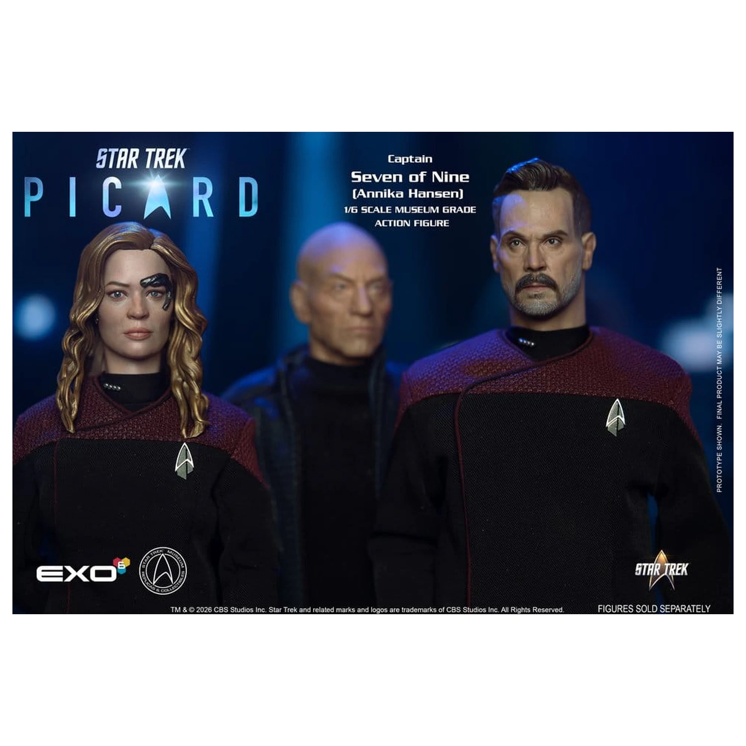 Star Trek: Picard figura 1/6 Captain Seven of Nine 29 cm fotografija proizvoda
