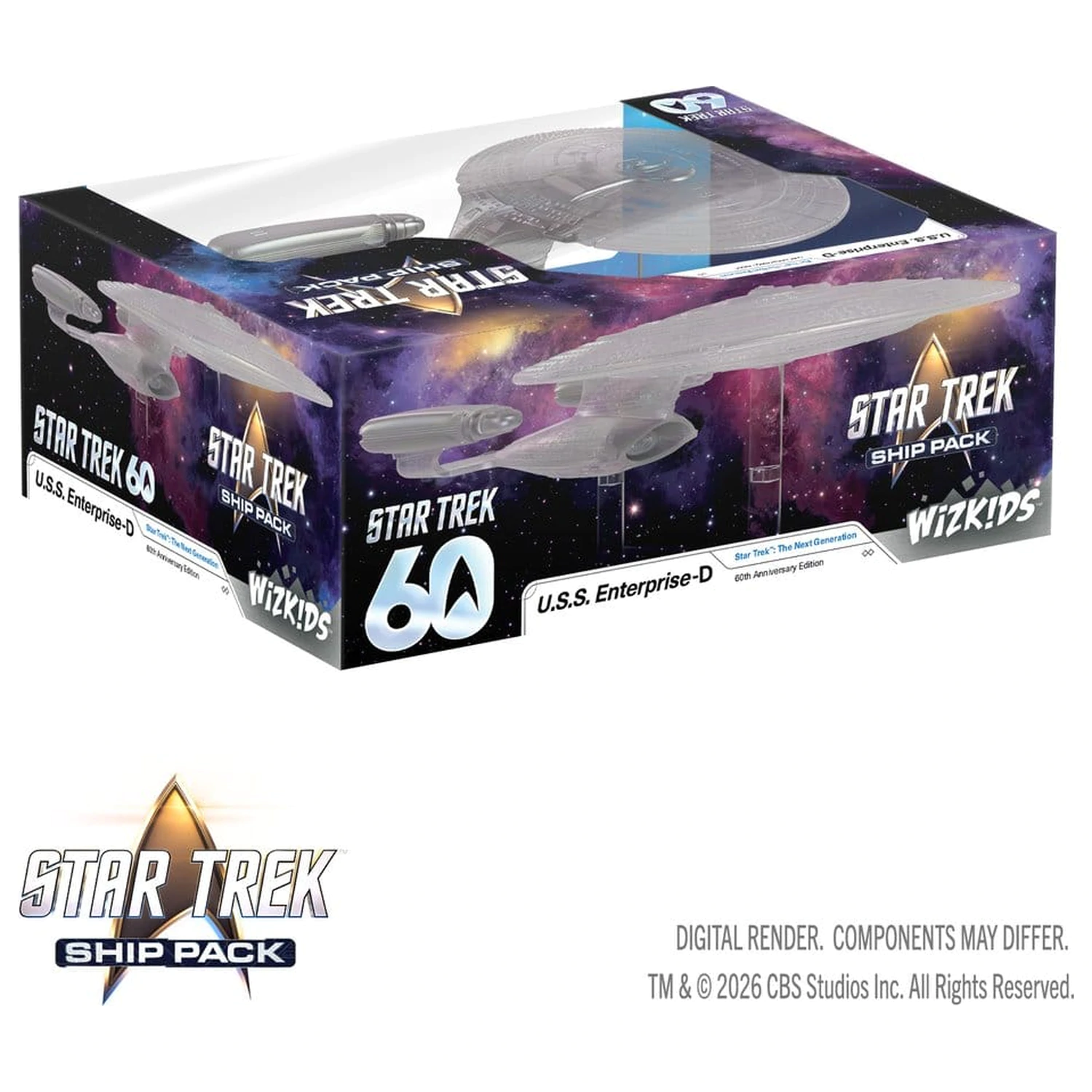 Star Trek Ship Pack Boxed prepainted Miniatures U.S.S. Enterprise - 60th Anniversary Edition 22 cm fotografija proizvoda