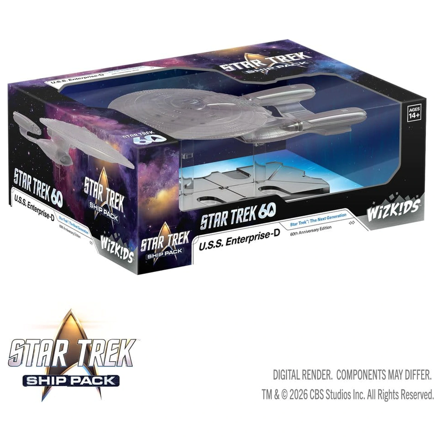 Star Trek Ship Pack Boxed prepainted Miniatures U.S.S. Enterprise - 60th Anniversary Edition 22 cm fotografija proizvoda
