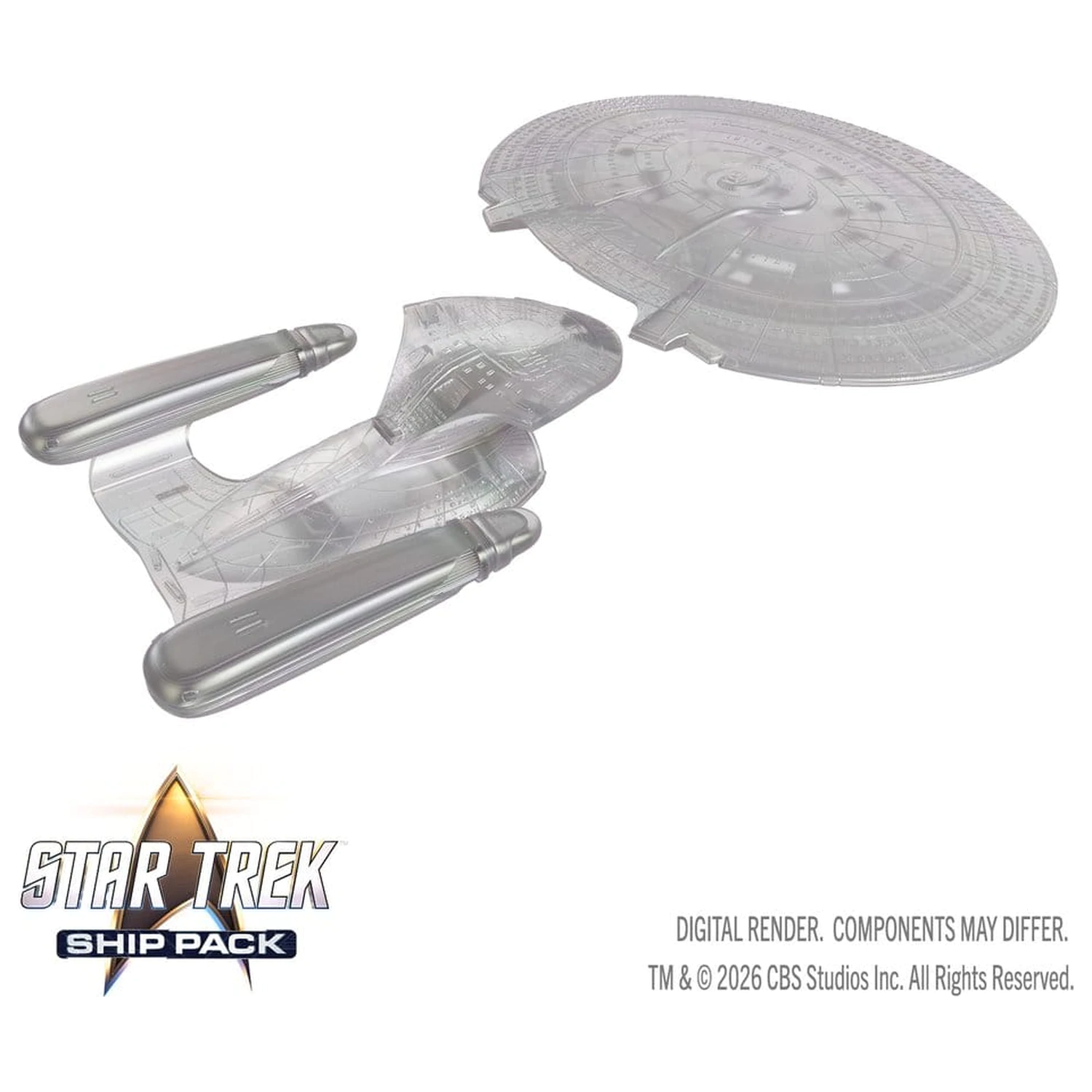 Star Trek Ship Pack Boxed prepainted Miniatures U.S.S. Enterprise - 60th Anniversary Edition 22 cm fotografija proizvoda
