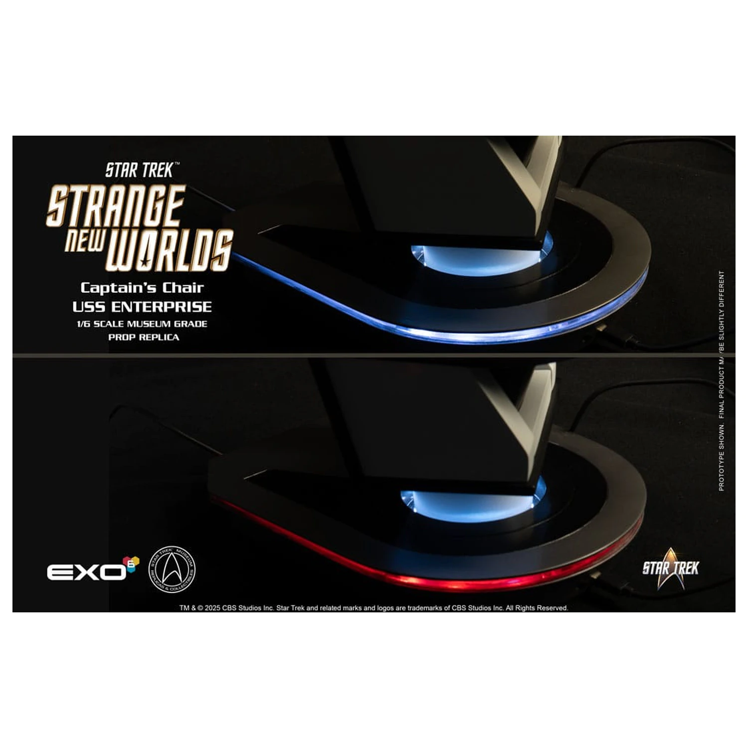 Star Trek: Strange New Worlds 1/6 USS Enterprise Zapovjednička stolica 19 cm fotografija proizvoda