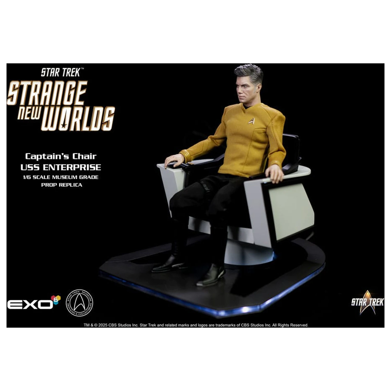 Star Trek: Strange New Worlds 1/6 USS Enterprise Zapovjednička stolica 19 cm fotografija proizvoda