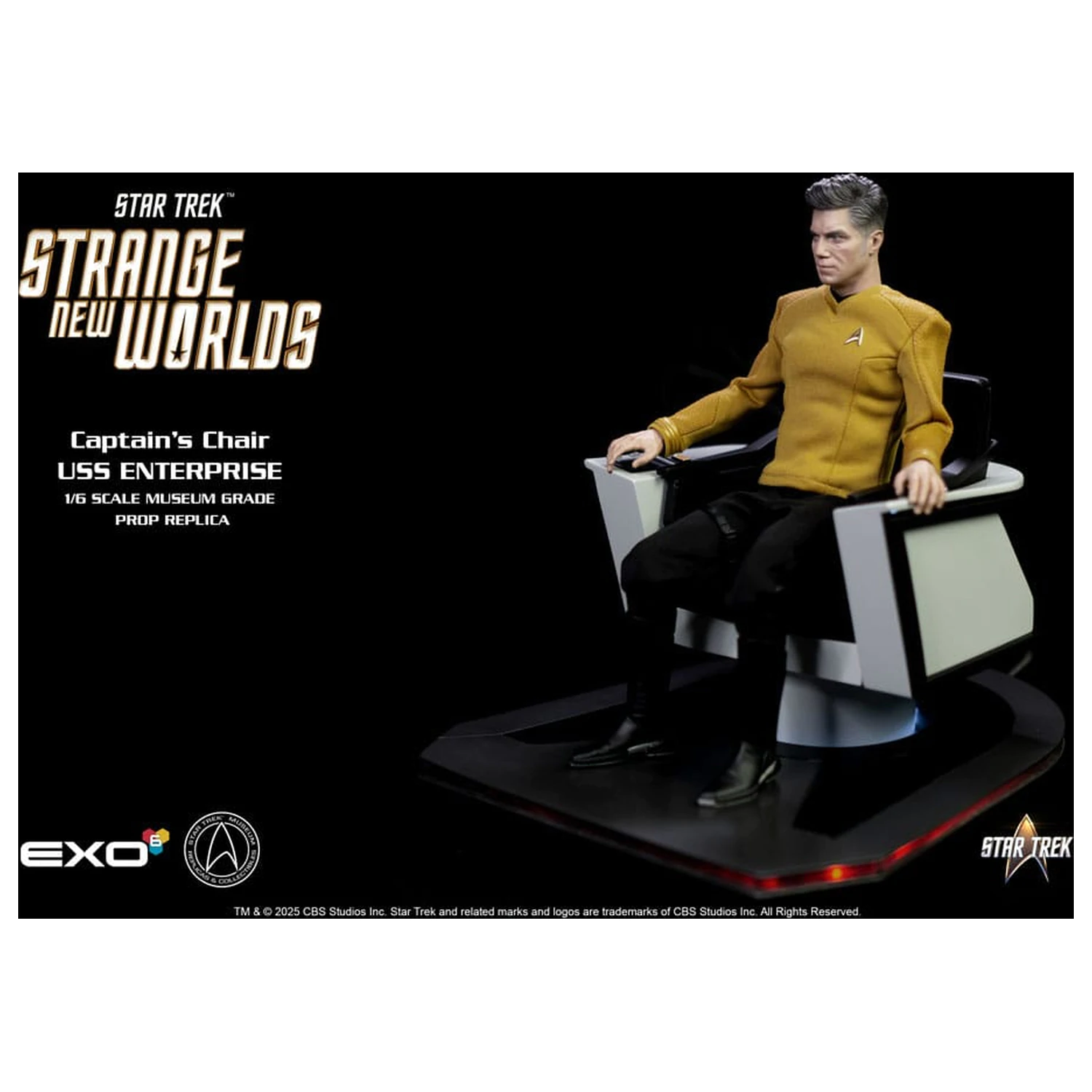 Star Trek: Strange New Worlds 1/6 USS Enterprise Zapovjednička stolica 19 cm fotografija proizvoda