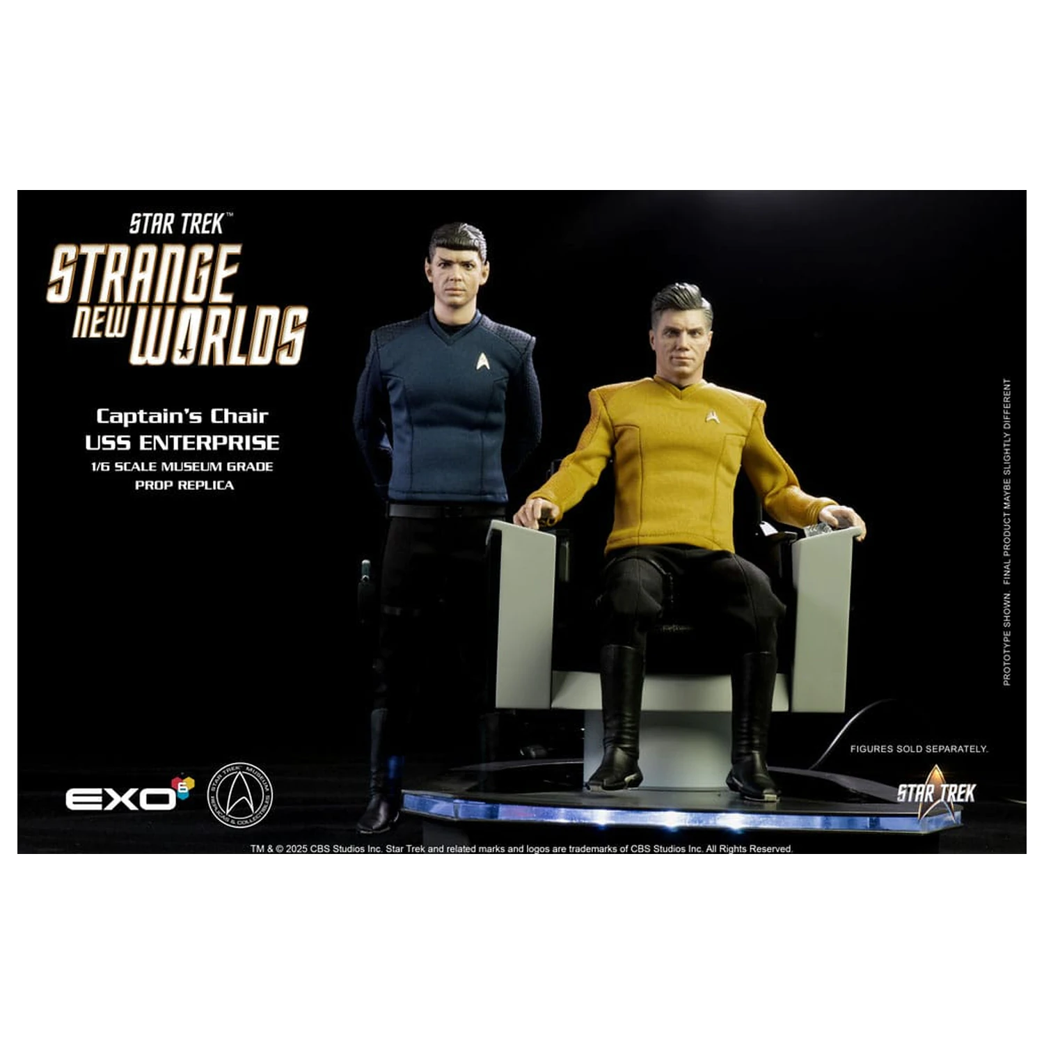 Star Trek: Strange New Worlds 1/6 USS Enterprise Zapovjednička stolica 19 cm fotografija proizvoda
