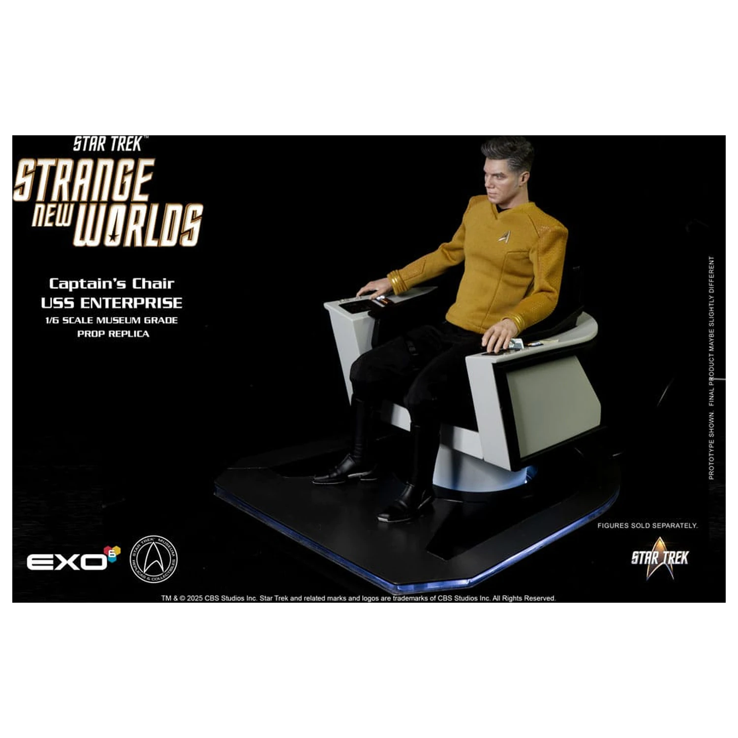 Star Trek: Strange New Worlds 1/6 USS Enterprise Zapovjednička stolica 19 cm fotografija proizvoda