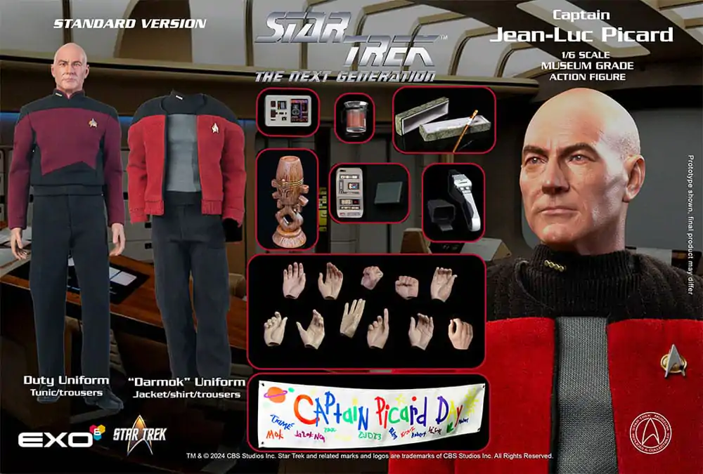 Star Trek: The Next Generation akcijska figura 1/6 Captain Jean-Luc Picard 30 cm fotografija proizvoda