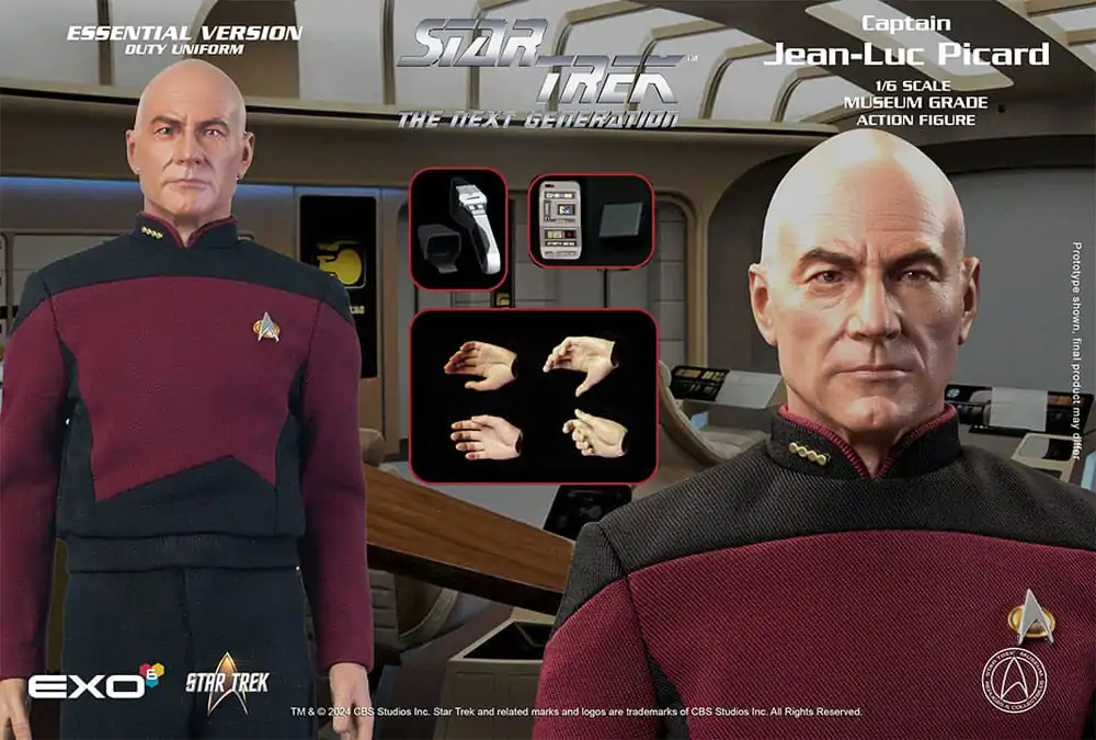 Star Trek: The Next Generation Akcijska Figura 1/6 Captain Jean-Luc Picard (Essential Duty Uniform) 30 cm fotografija proizvoda