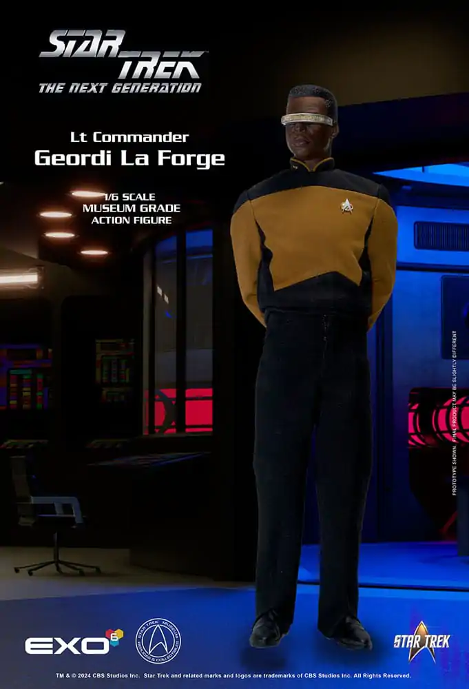 Star Trek: The Next Generation akcijska figura 1/6 Lt. Commander Geordi La Forge (Essentials verzija) 28 cm fotografija proizvoda