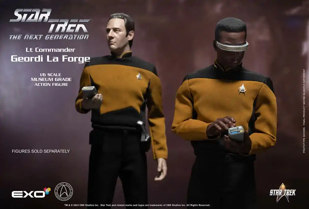 Star Trek: The Next Generation akcijska figura 1/6 Lt. Commander Geordi La Forge (Standard Version) 28 cm fotografija proizvoda