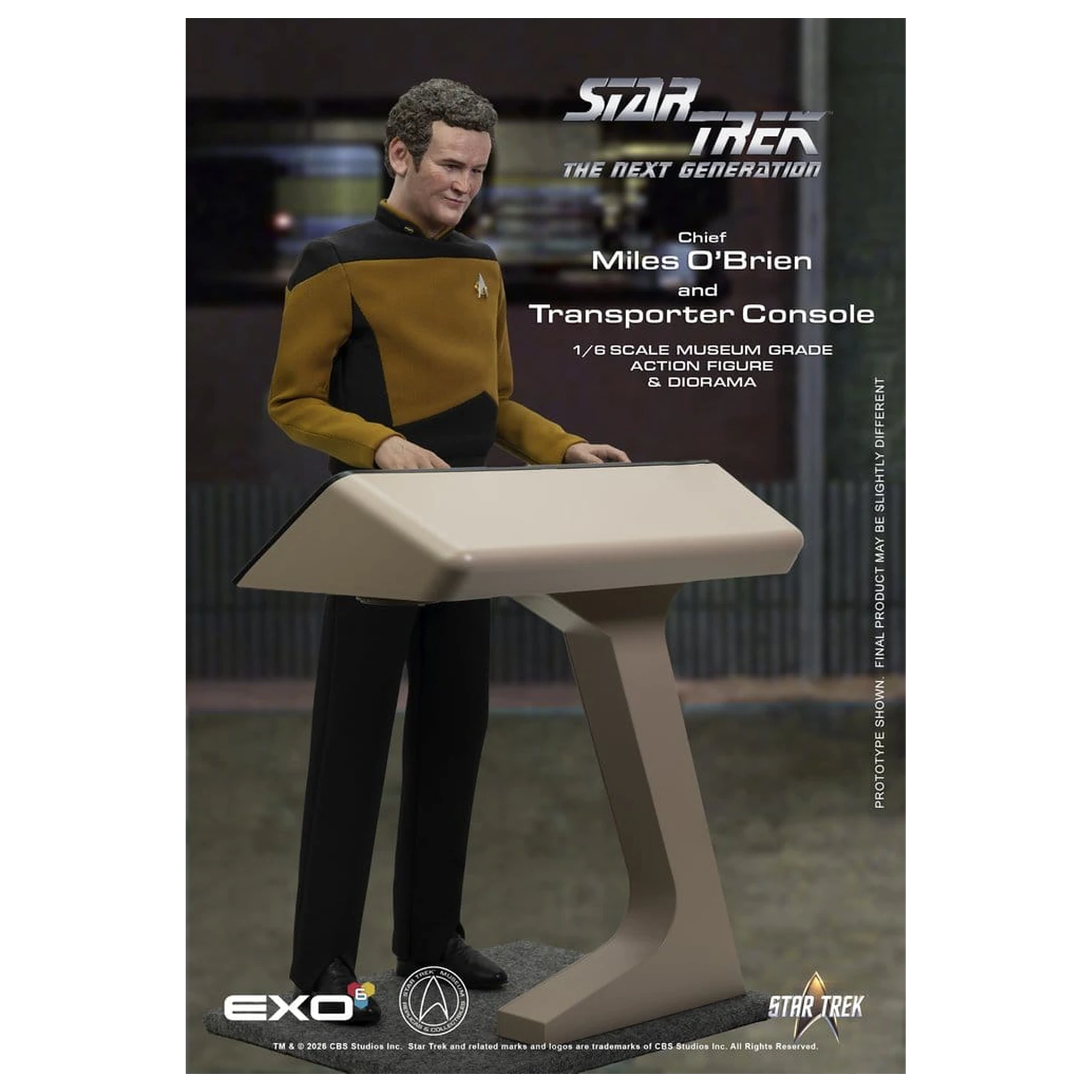 Star Trek: The Next Generation Akcijska figura 1/6 Chief Miles O'Brien s Transporter konzolom 30 cm fotografija proizvoda