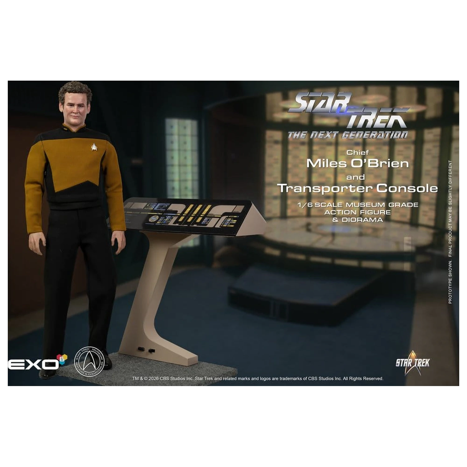 Star Trek: The Next Generation Akcijska figura 1/6 Chief Miles O'Brien s Transporter konzolom 30 cm fotografija proizvoda