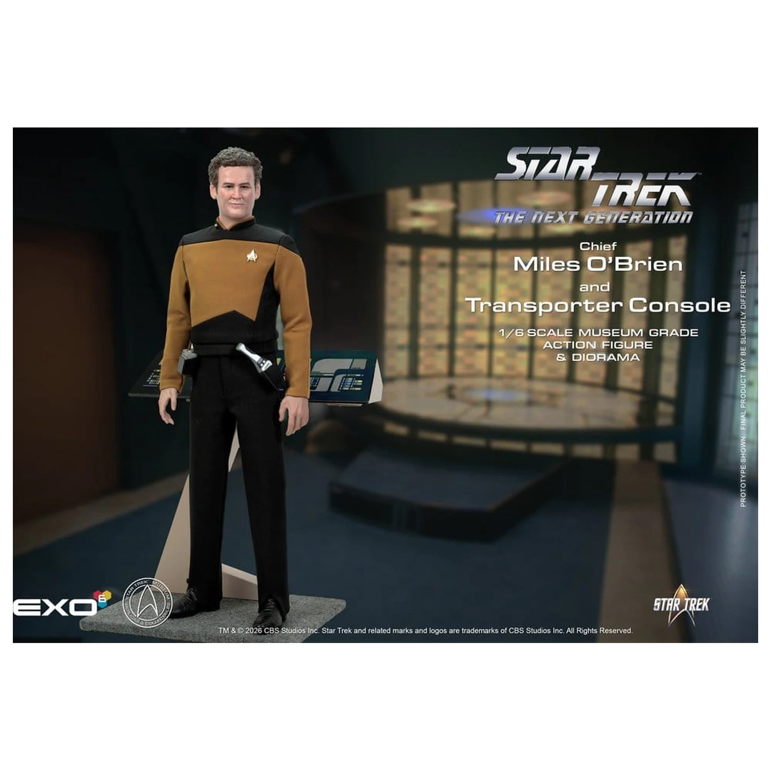 Star Trek: The Next Generation Akcijska figura 1/6 Chief Miles O'Brien s Transporter konzolom 30 cm fotografija proizvoda