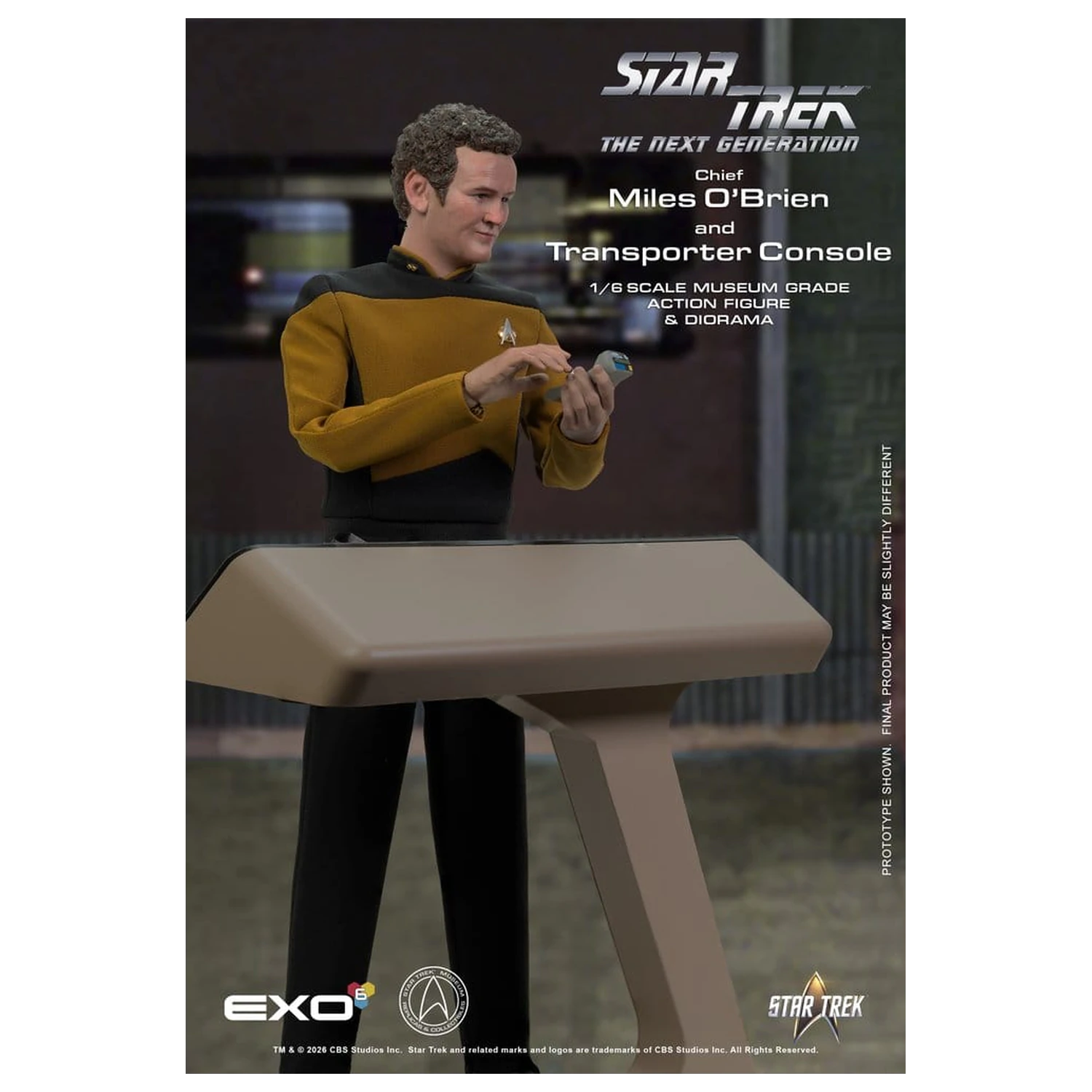 Star Trek: The Next Generation Akcijska figura 1/6 Chief Miles O'Brien s Transporter konzolom 30 cm fotografija proizvoda