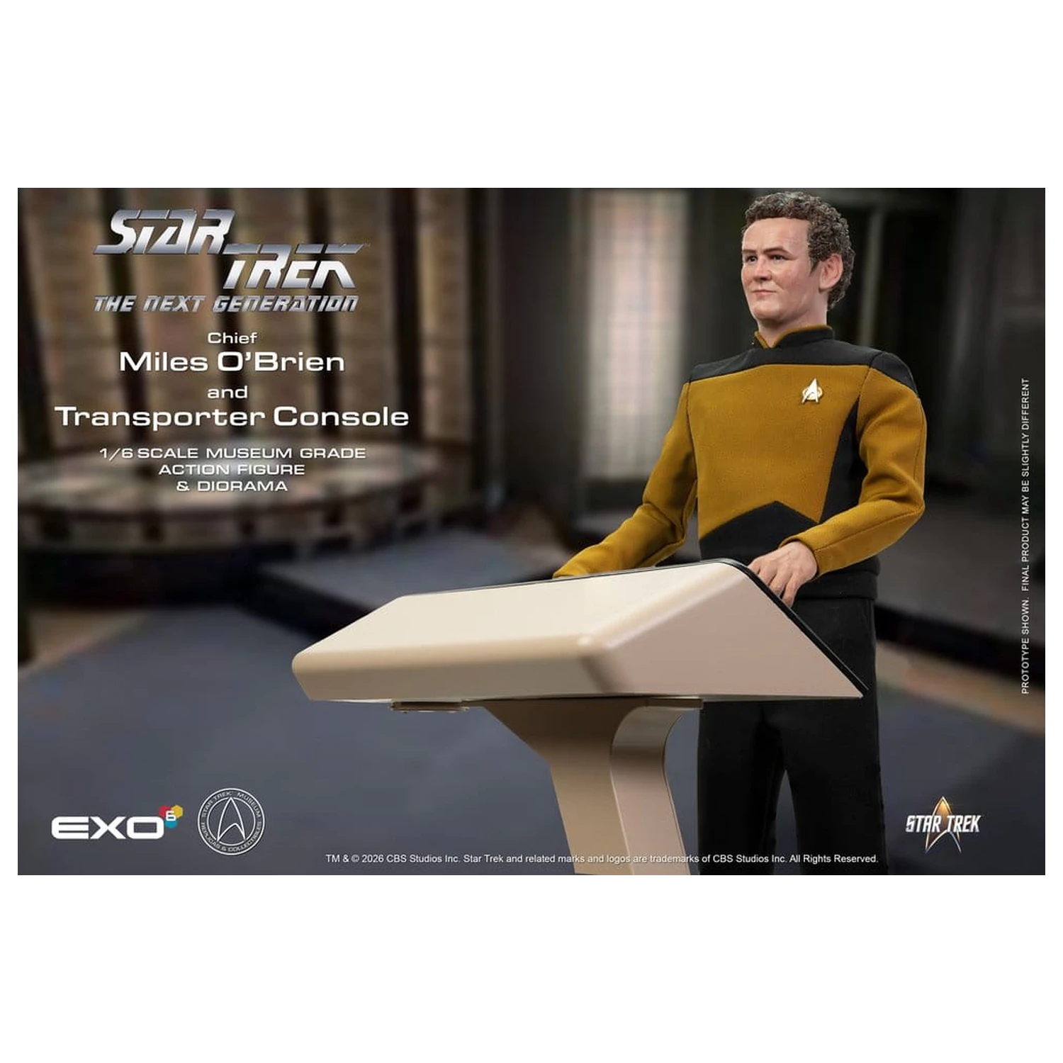 Star Trek: The Next Generation Akcijska figura 1/6 Chief Miles O'Brien s Transporter konzolom 30 cm fotografija proizvoda