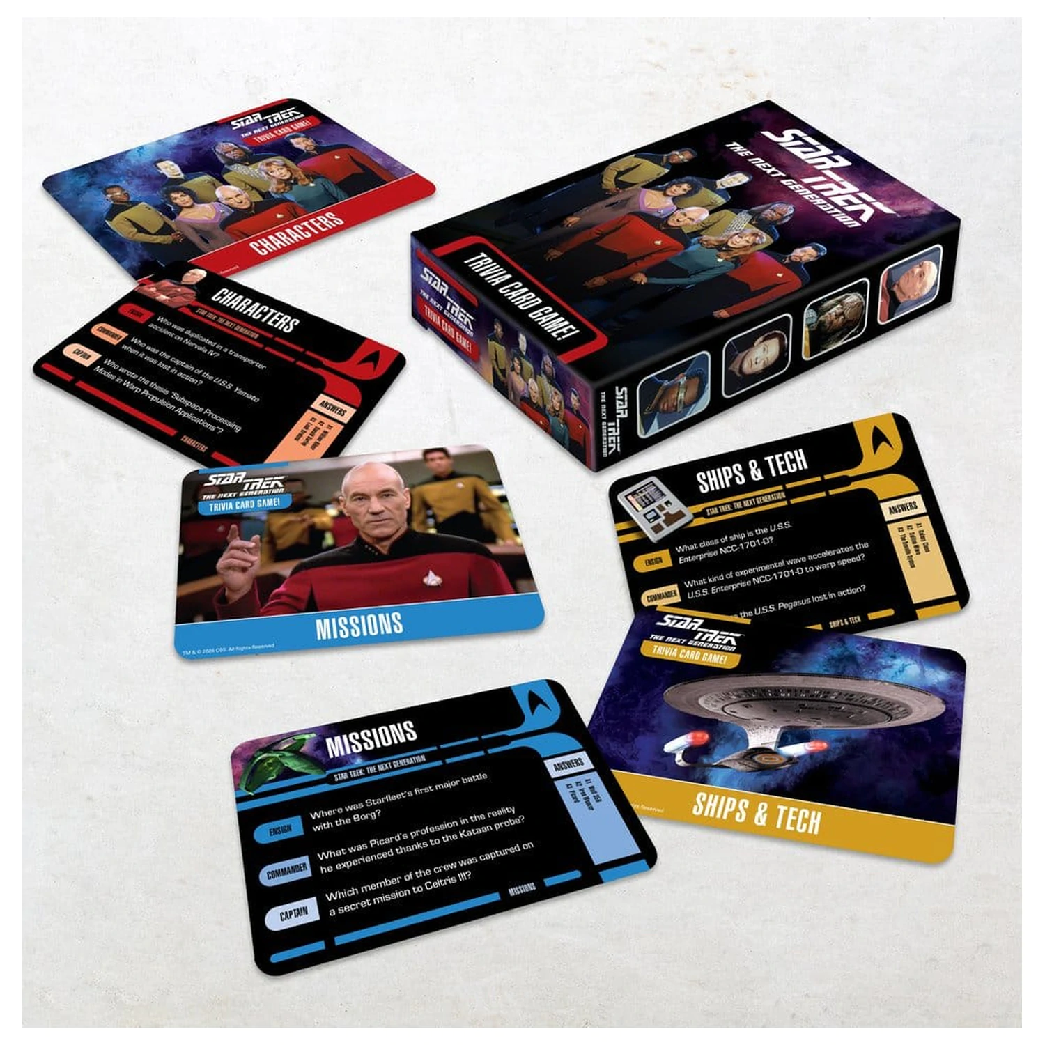 Star Trek: The Next Generation Kartična igra s pitanjima o poznavanju serije fotografija proizvoda
