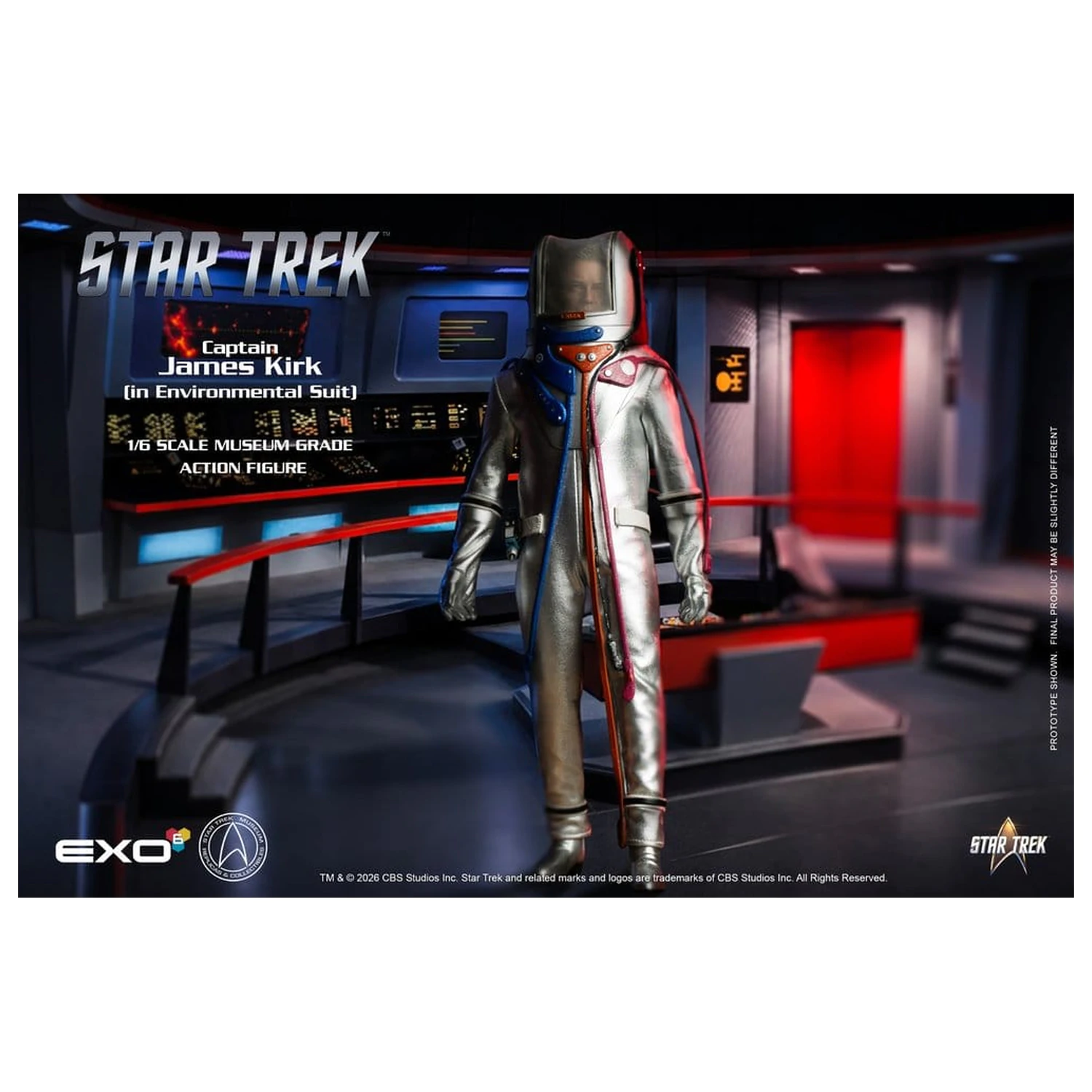 Star Trek: The Original Series akcijska figura 1/6 Kapetan James T. Kirk (u svemirskom odijelu) 29 cm fotografija proizvoda