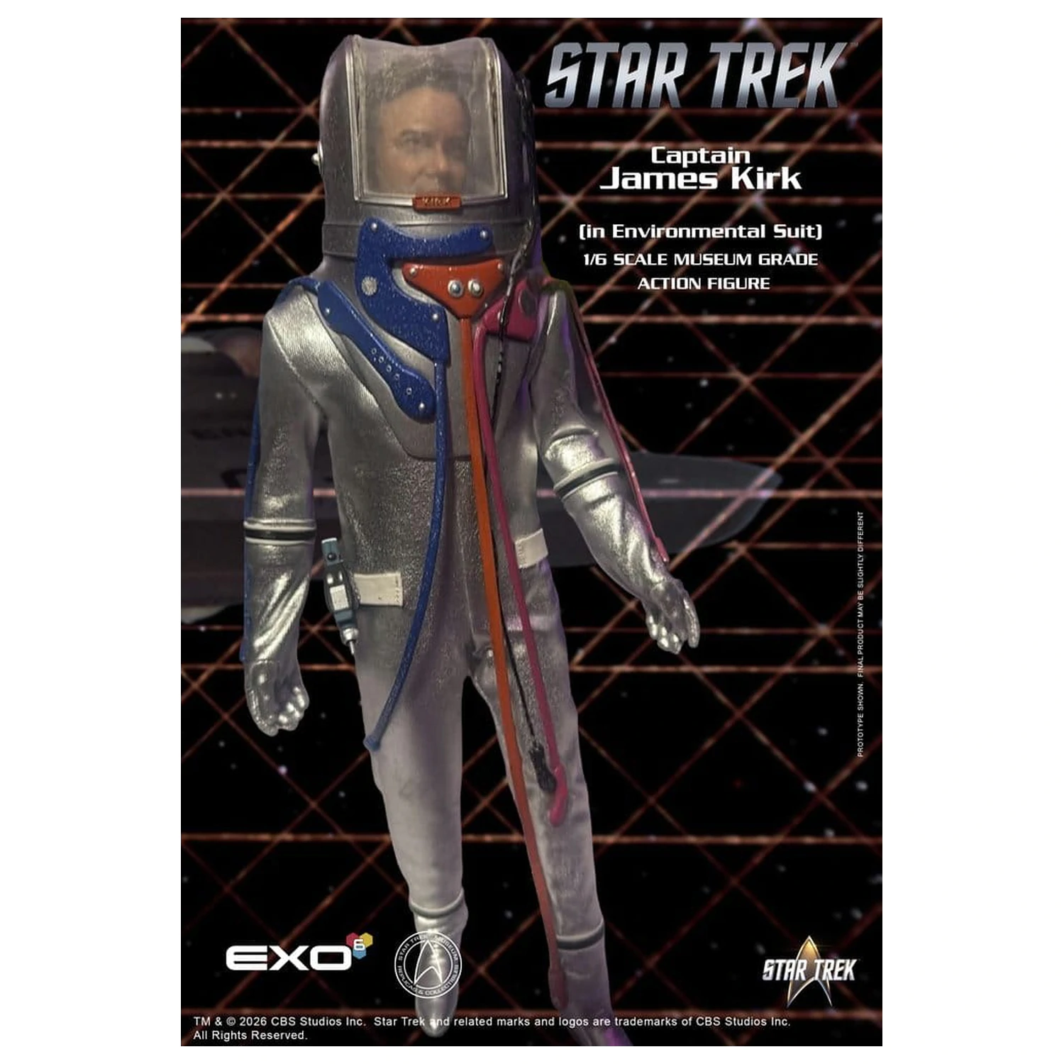 Star Trek: The Original Series akcijska figura 1/6 Kapetan James T. Kirk (u svemirskom odijelu) 29 cm fotografija proizvoda