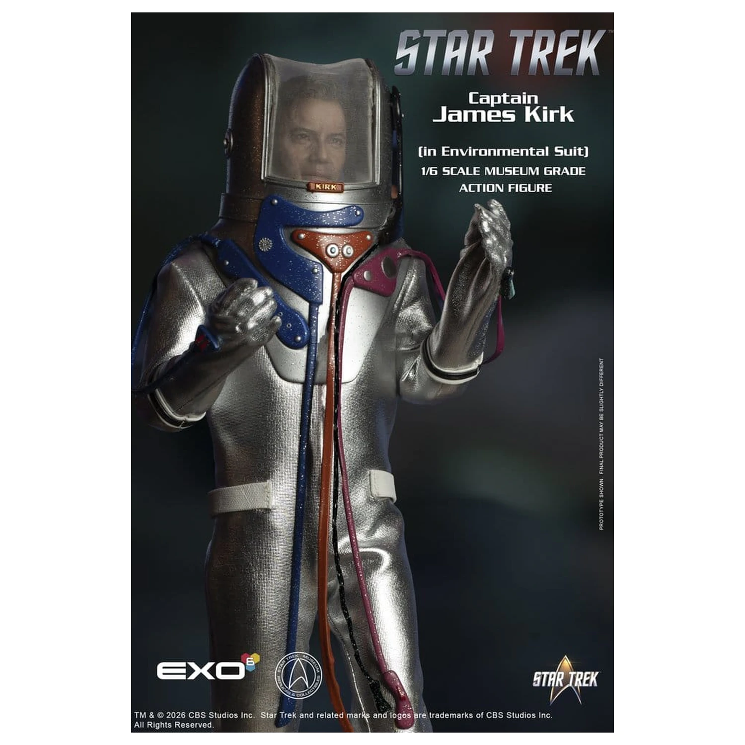 Star Trek: The Original Series akcijska figura 1/6 Kapetan James T. Kirk (u svemirskom odijelu) 29 cm fotografija proizvoda