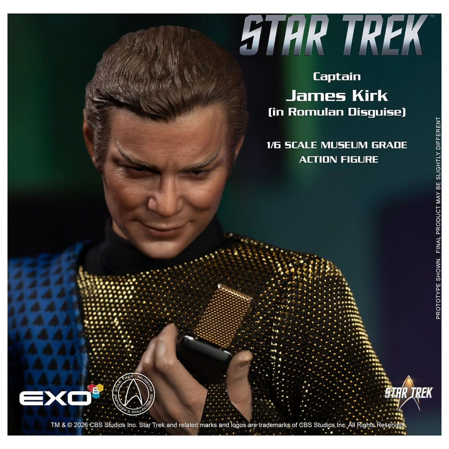 Star Trek: The Original Series akcijska figura 1/6 Kapetan James T. Kirk (Romulan Disguise) 29 cm fotografija proizvoda