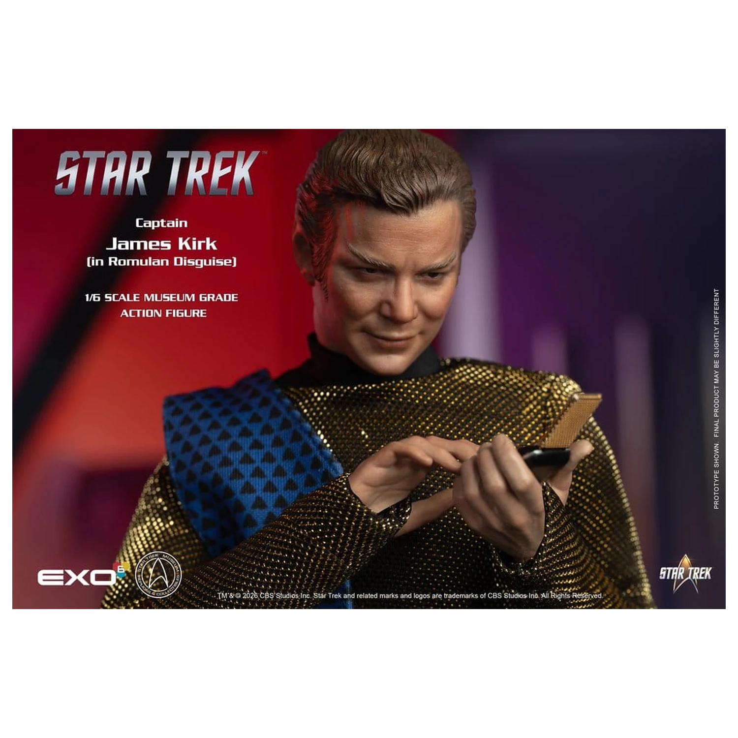 Star Trek: The Original Series akcijska figura 1/6 Kapetan James T. Kirk (Romulan Disguise) 29 cm fotografija proizvoda