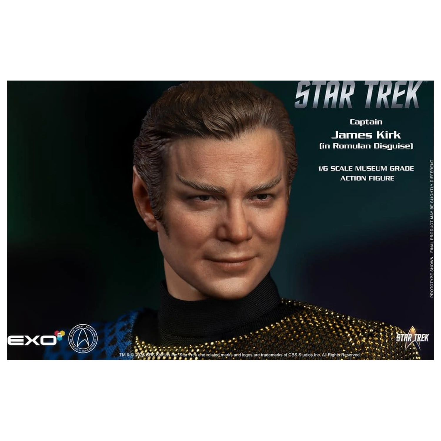 Star Trek: The Original Series akcijska figura 1/6 Kapetan James T. Kirk (Romulan Disguise) 29 cm fotografija proizvoda