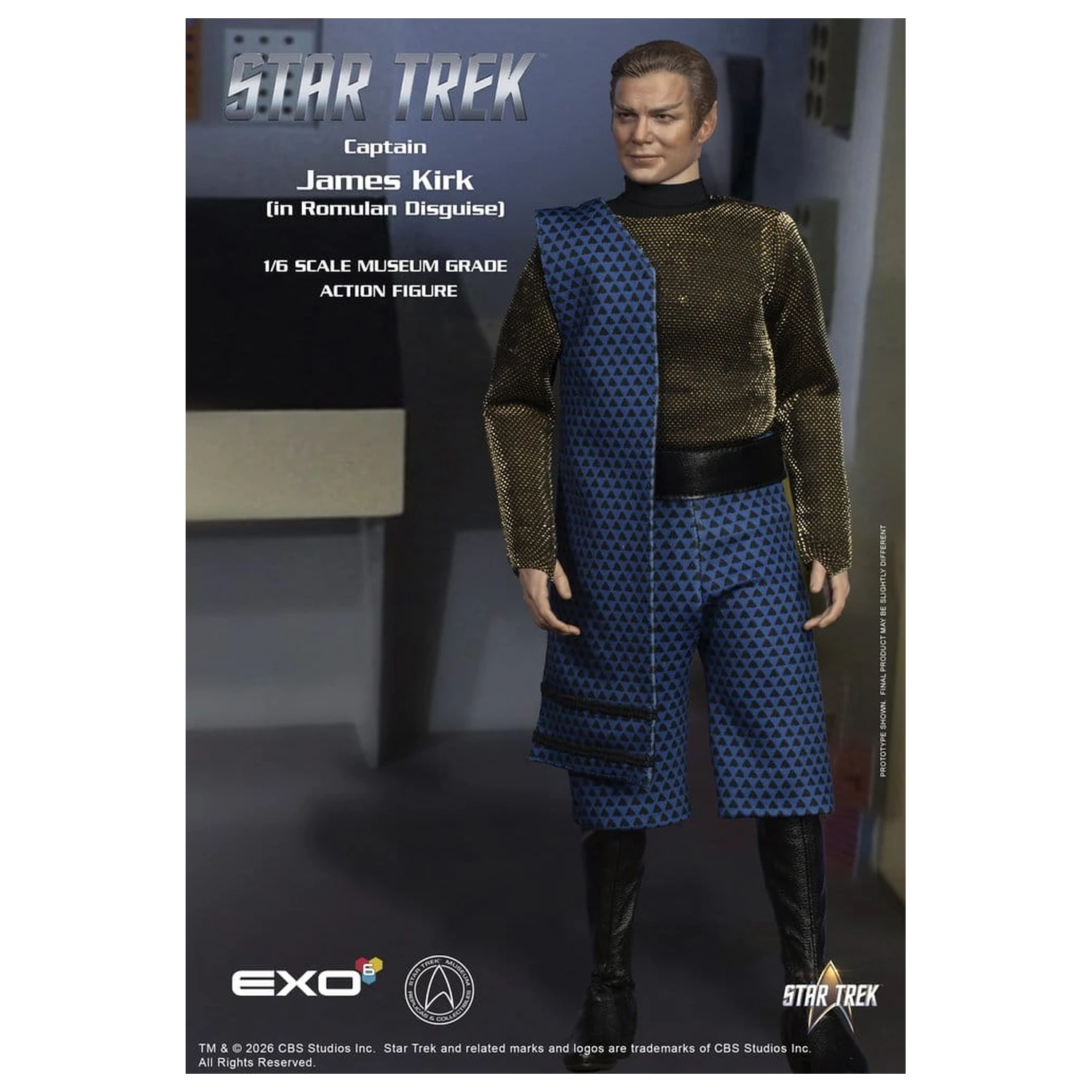 Star Trek: The Original Series akcijska figura 1/6 Kapetan James T. Kirk (Romulan Disguise) 29 cm fotografija proizvoda