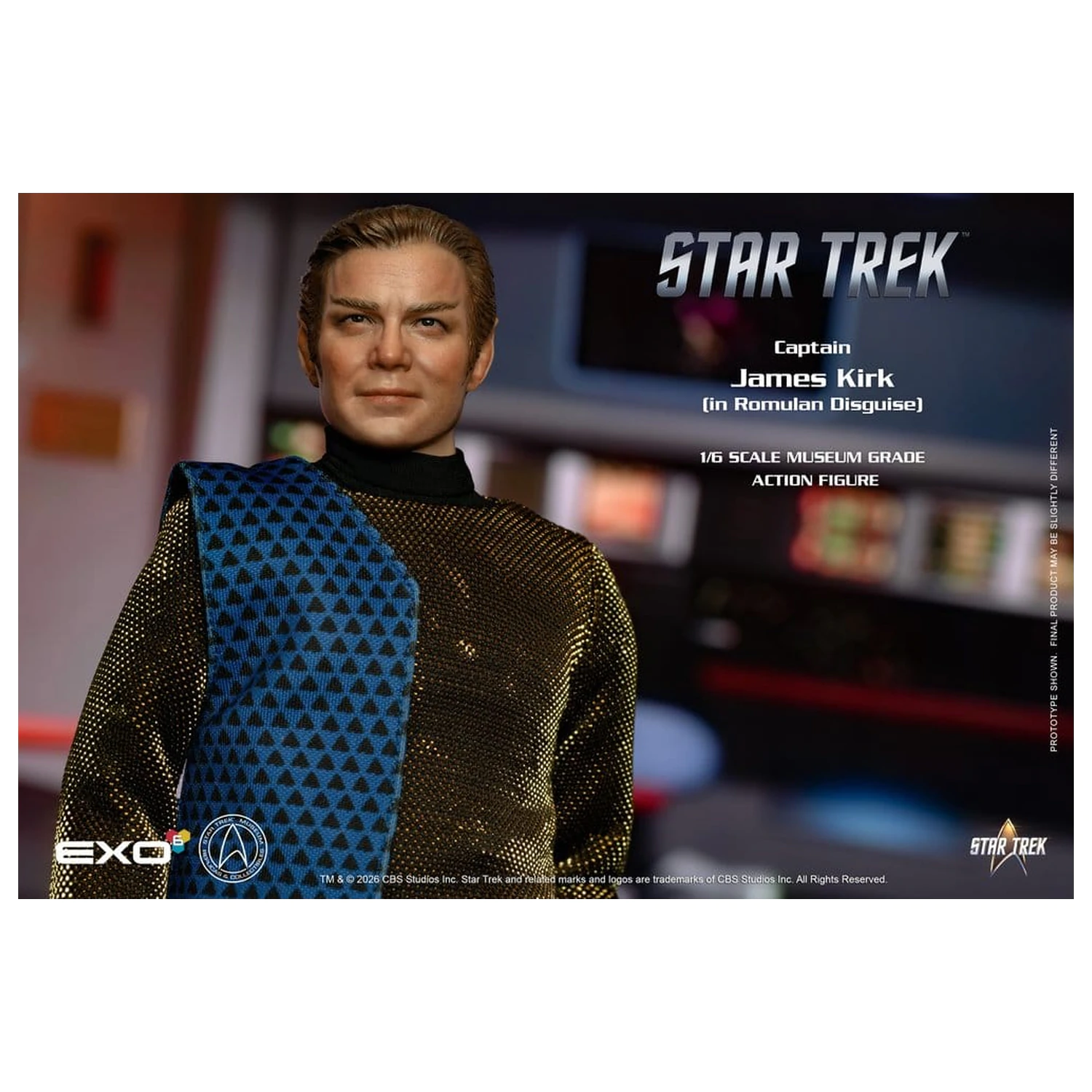 Star Trek: The Original Series akcijska figura 1/6 Kapetan James T. Kirk (Romulan Disguise) 29 cm fotografija proizvoda