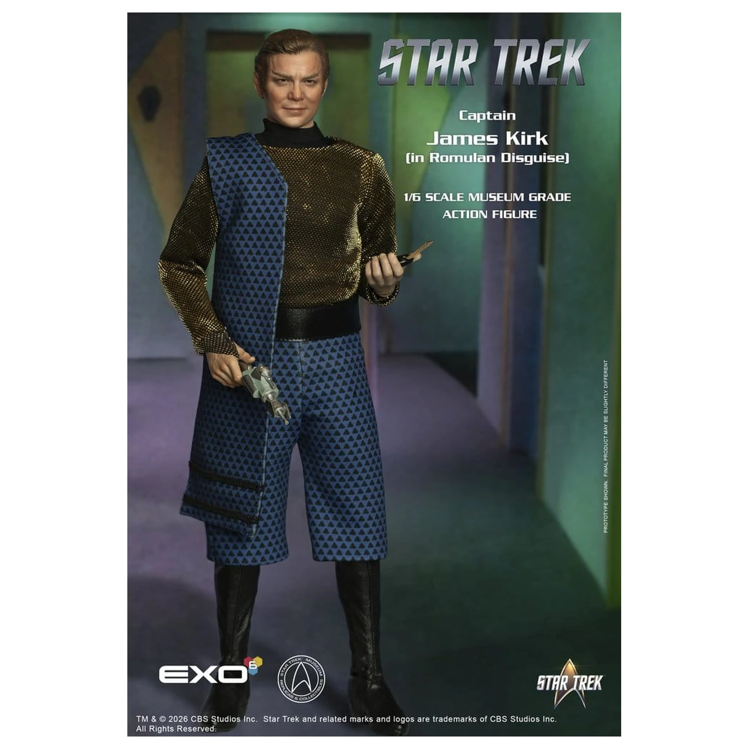 Star Trek: The Original Series akcijska figura 1/6 Kapetan James T. Kirk (Romulan Disguise) 29 cm fotografija proizvoda