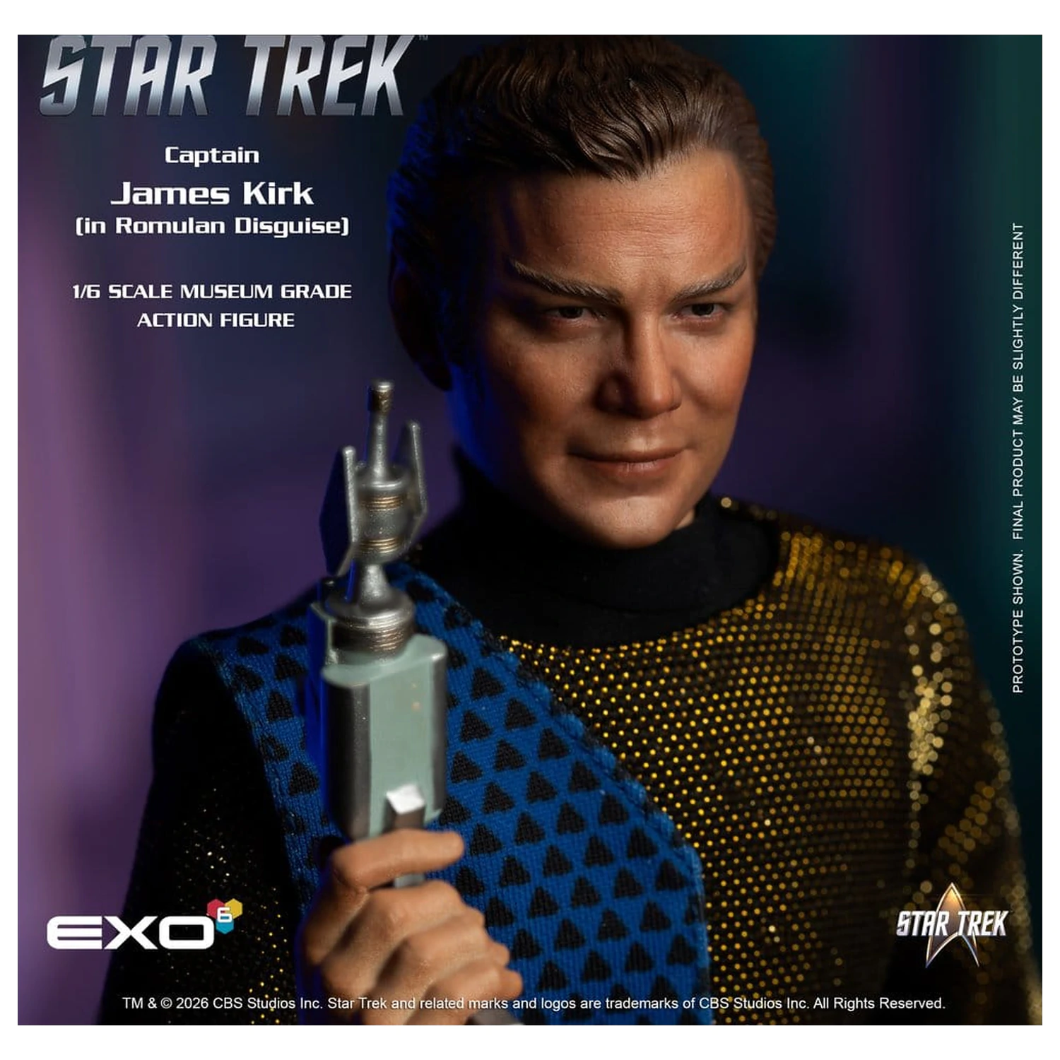 Star Trek: The Original Series akcijska figura 1/6 Kapetan James T. Kirk (Romulan Disguise) 29 cm fotografija proizvoda