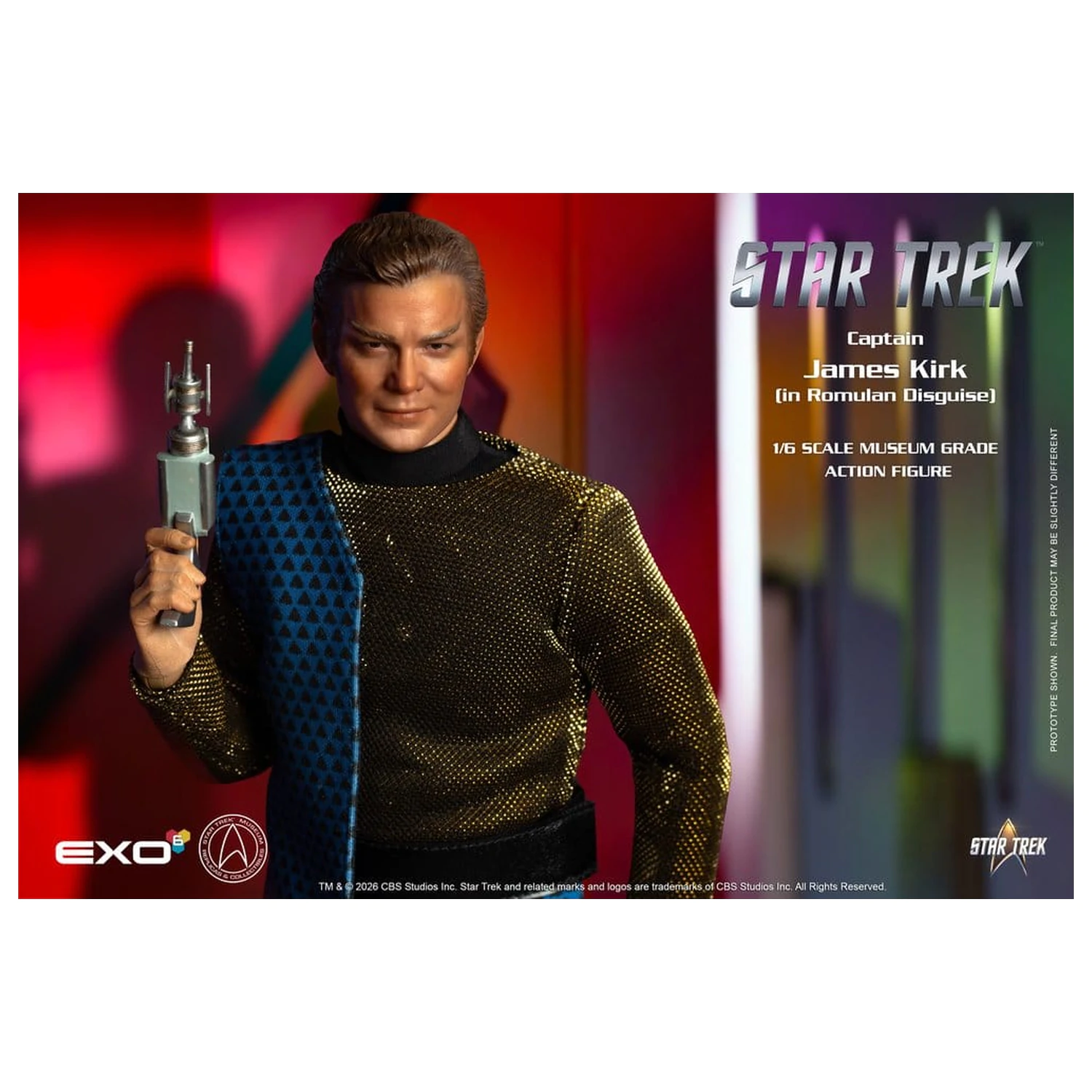 Star Trek: The Original Series akcijska figura 1/6 Kapetan James T. Kirk (Romulan Disguise) 29 cm fotografija proizvoda