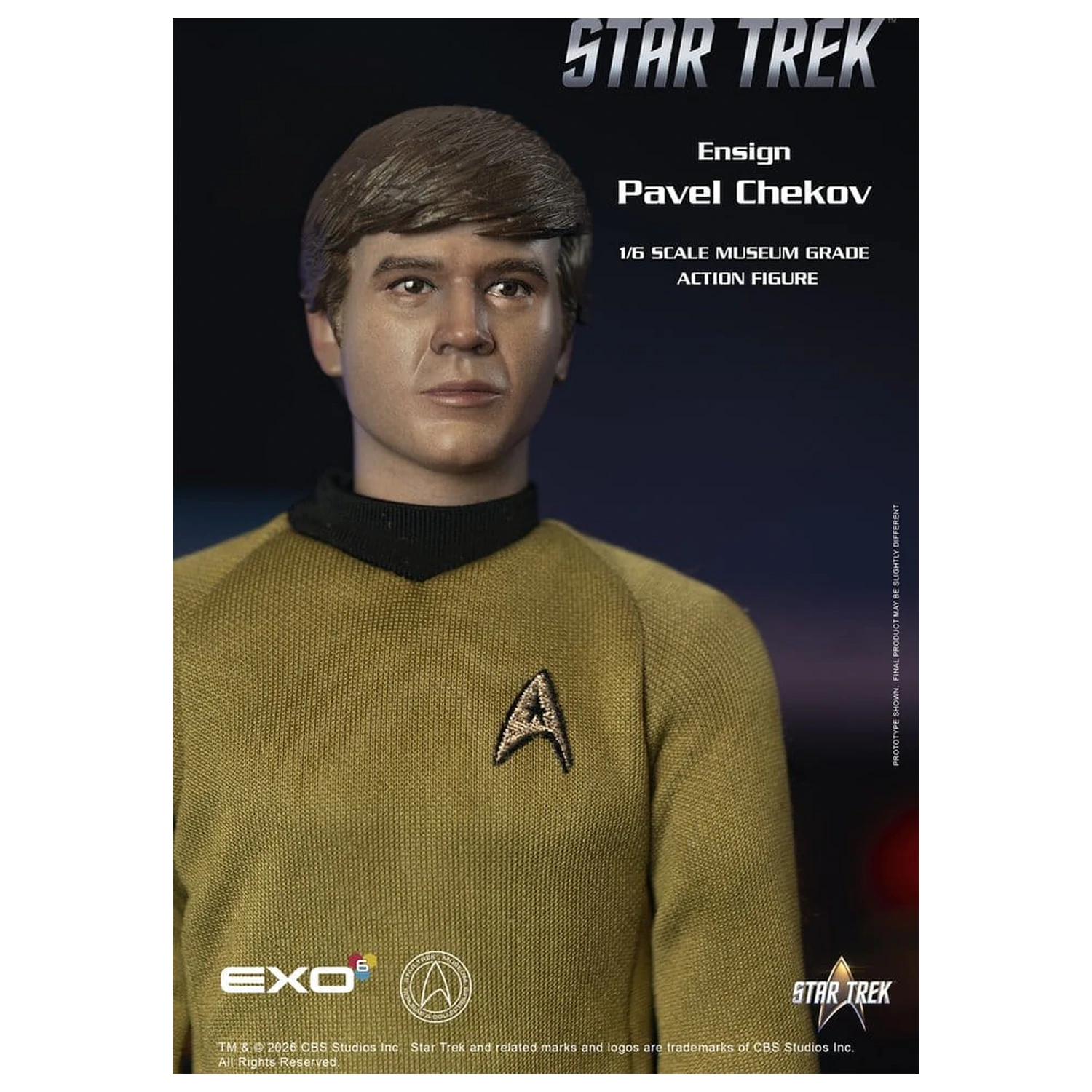 Star Trek: The Original Series akcijska figura 1/6 zastavnik Pavel Chekov 30 cm fotografija proizvoda