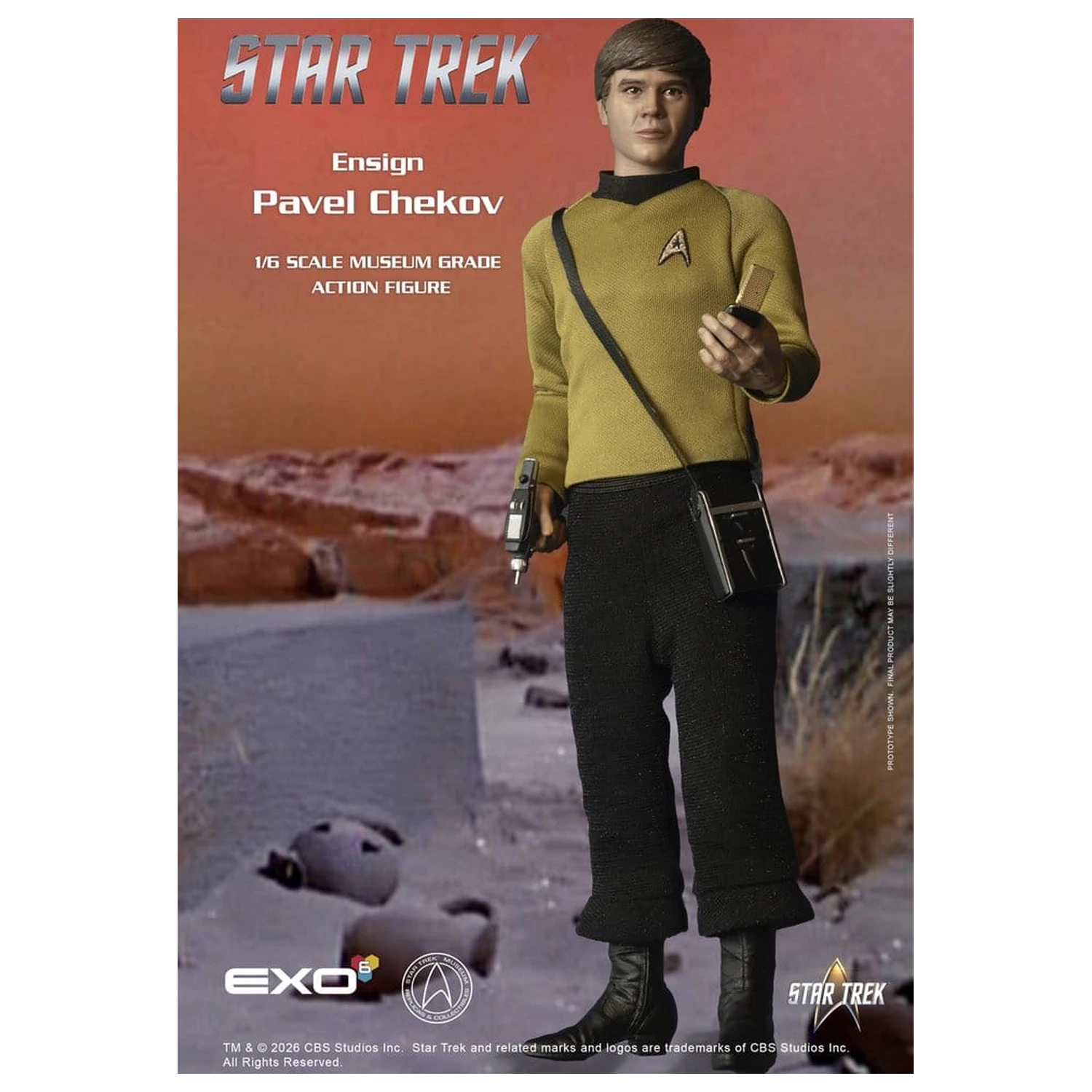Star Trek: The Original Series akcijska figura 1/6 zastavnik Pavel Chekov 30 cm fotografija proizvoda