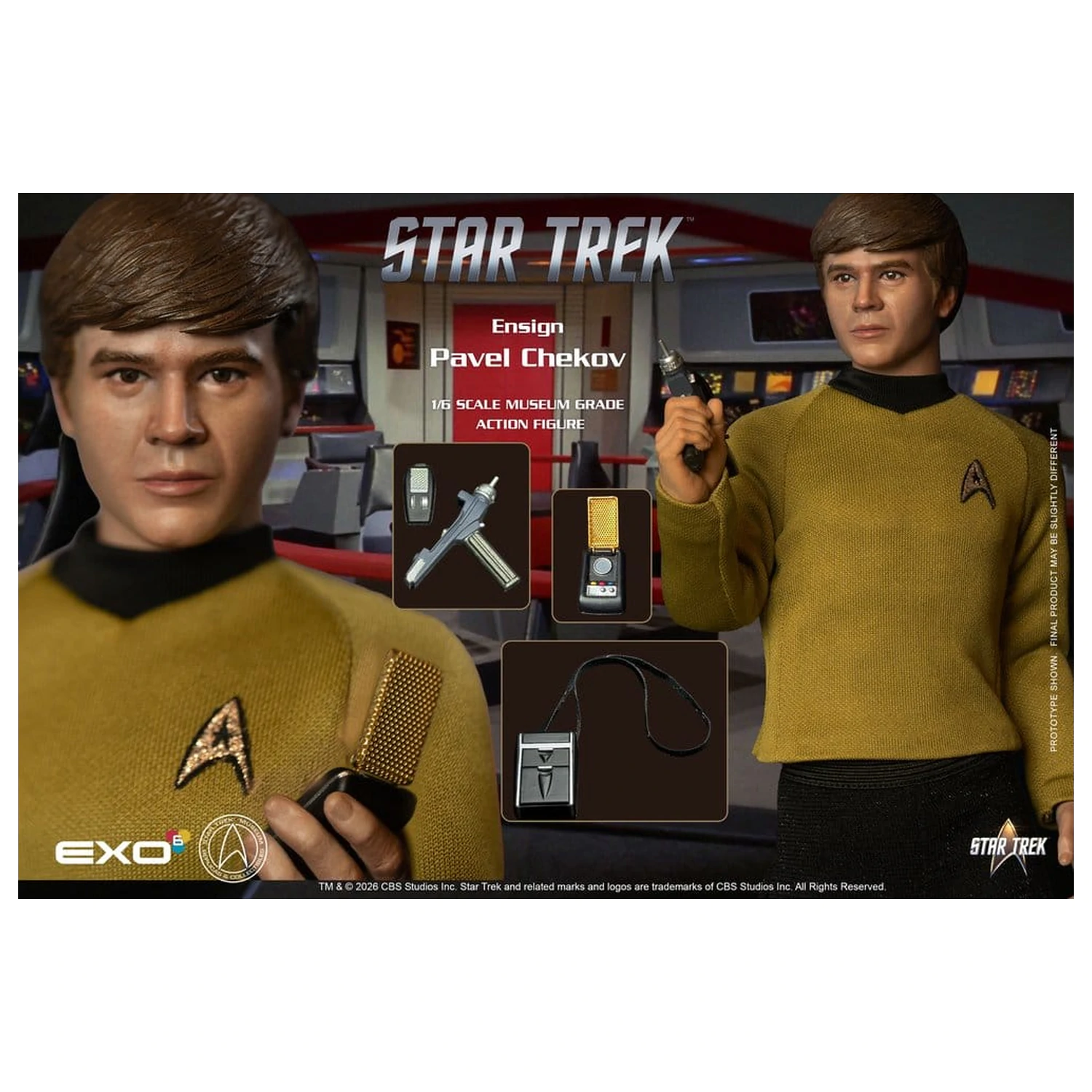 Star Trek: The Original Series akcijska figura 1/6 zastavnik Pavel Chekov 30 cm fotografija proizvoda