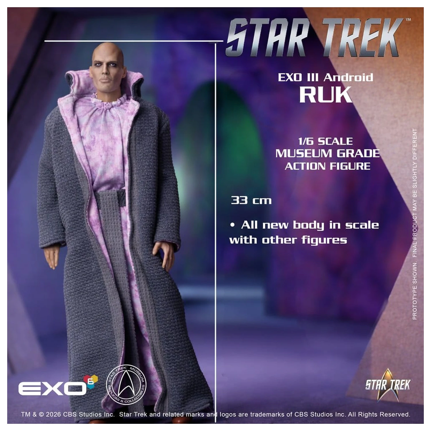 Star Trek: The Original Series akcijska figura 1/6 Ruk EXO III Android 33 cm fotografija proizvoda