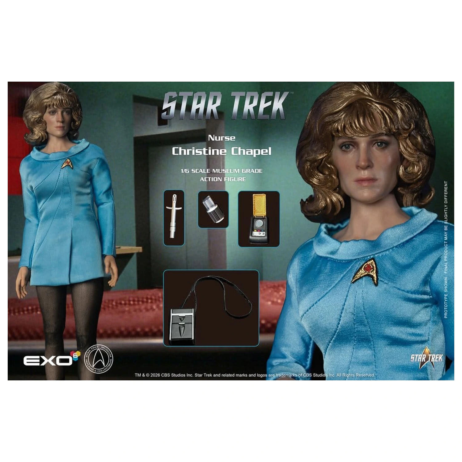Star Trek: The Original Series Museum Grade akcijska figura 1/6 Nurse Christine Chapel 28 cm fotografija proizvoda