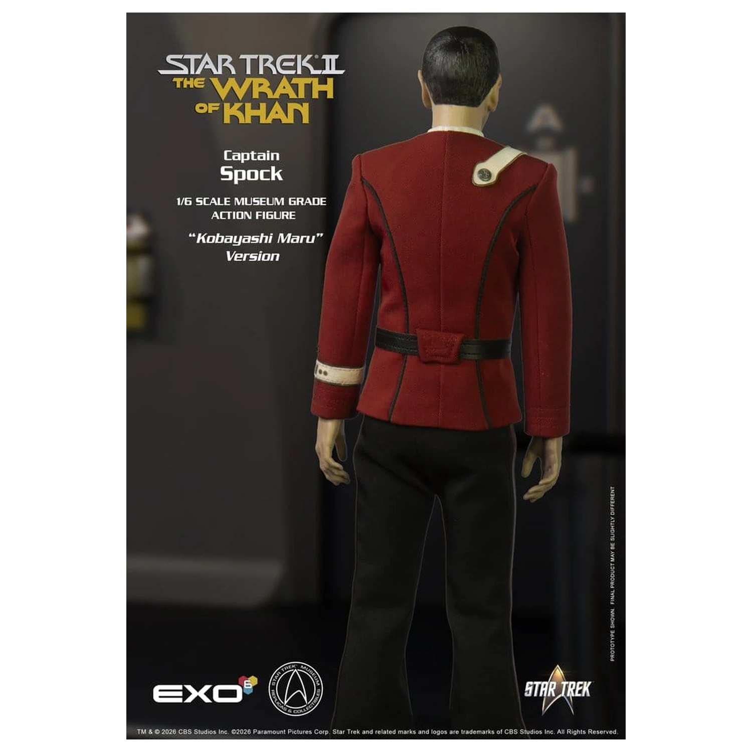 Star Trek: The Wrath of Khan akcijska figura 1/6 Captain Spock Kobayashi Maru verzija 30 cm fotografija proizvoda