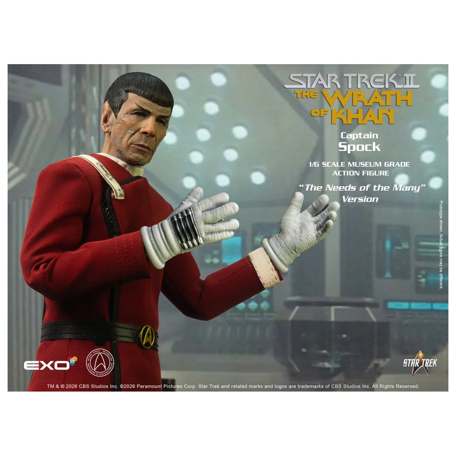 Star Trek: The Wrath of Khan akcijska figura 1/6 Captain Spock Needs of the Many Version 30 cm fotografija proizvoda