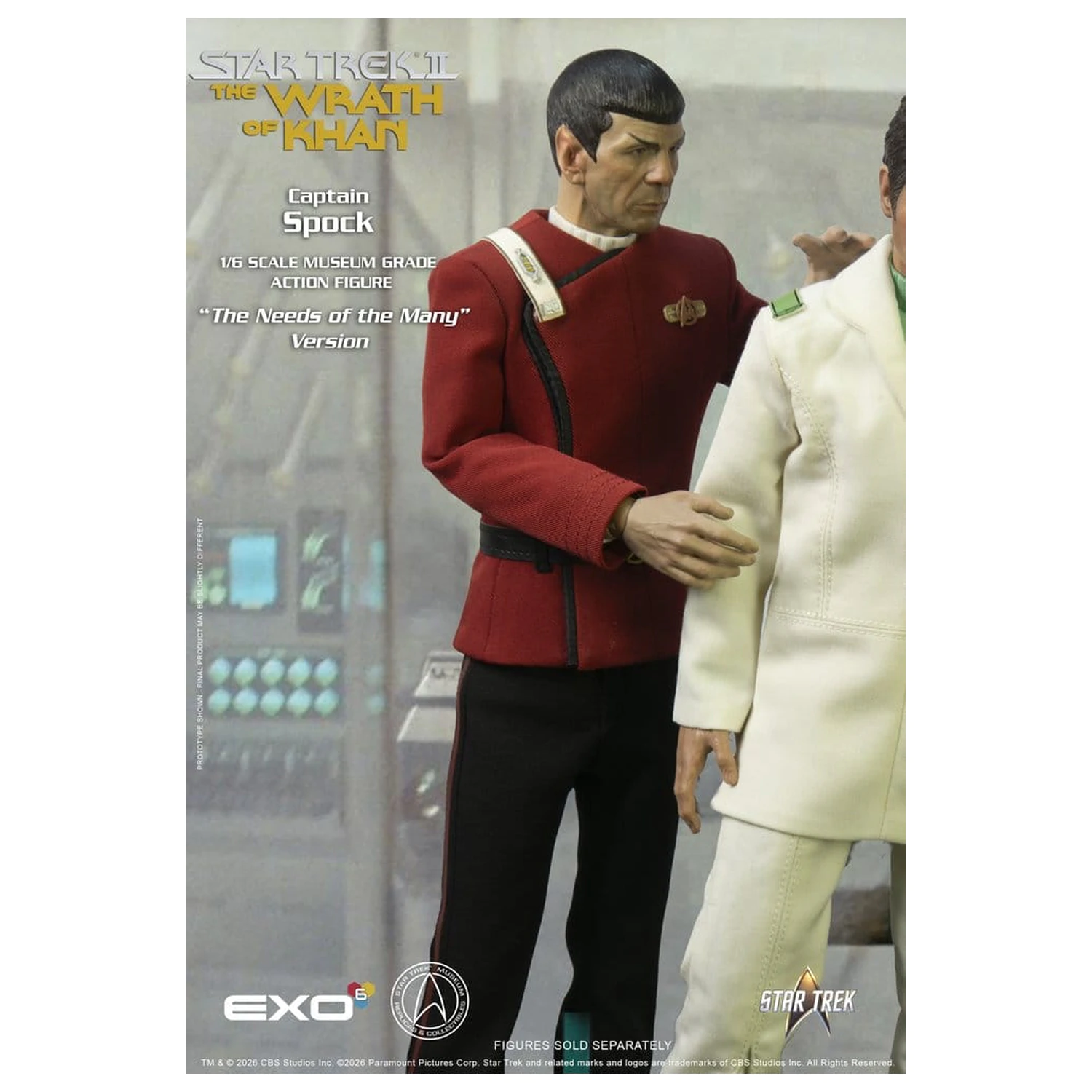 Star Trek: The Wrath of Khan akcijska figura 1/6 Captain Spock Needs of the Many Version 30 cm fotografija proizvoda