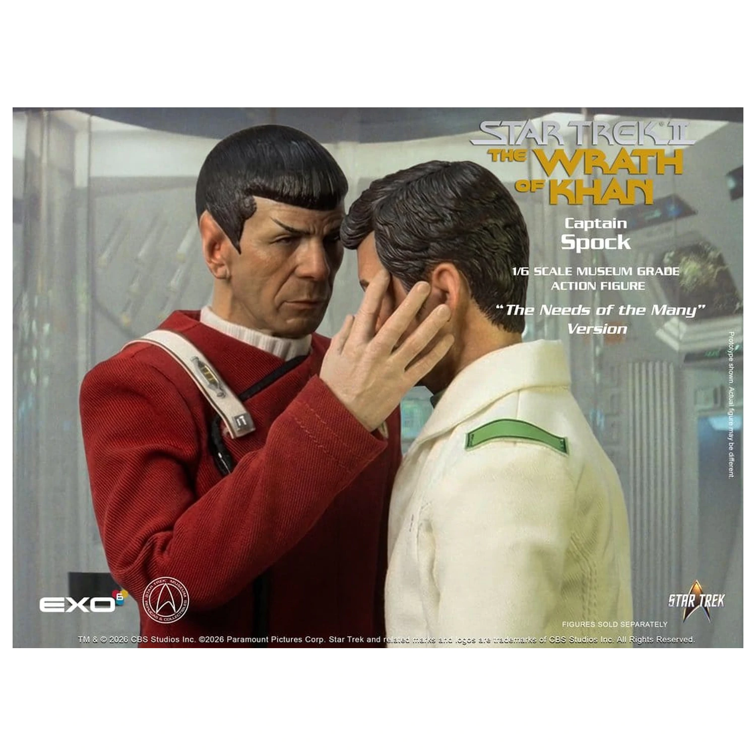 Star Trek: The Wrath of Khan akcijska figura 1/6 Captain Spock Needs of the Many Version 30 cm fotografija proizvoda