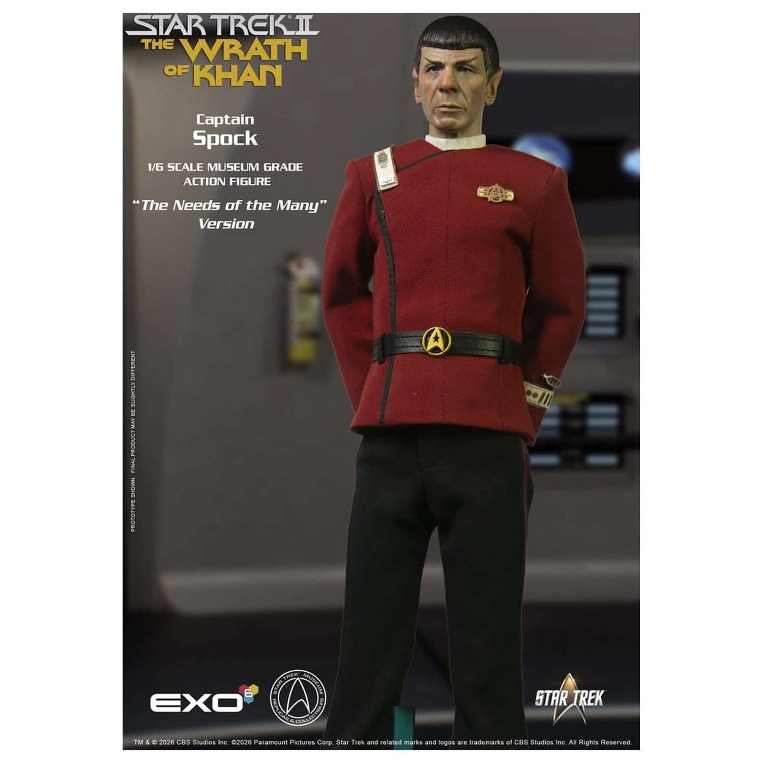 Star Trek: The Wrath of Khan akcijska figura 1/6 Captain Spock Needs of the Many Version 30 cm fotografija proizvoda